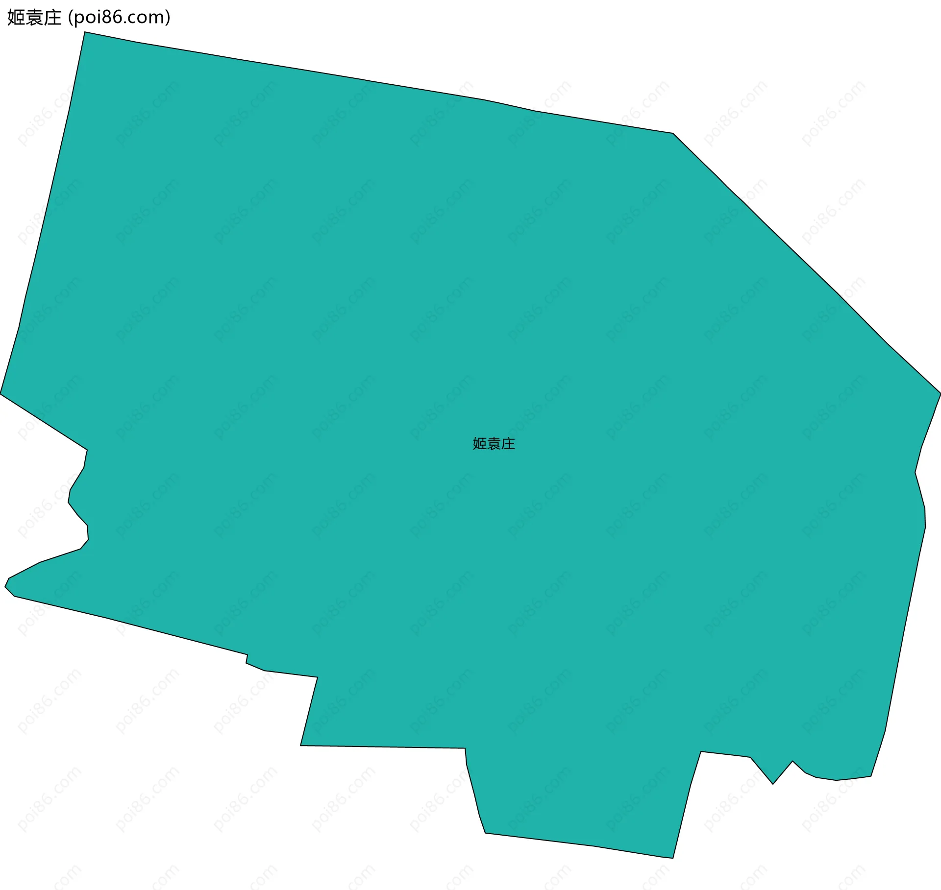 姬袁庄边界地图