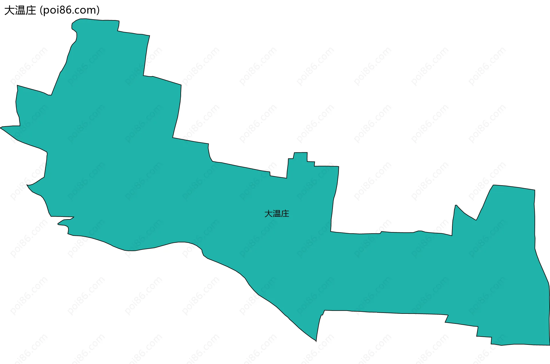 大温庄边界地图
