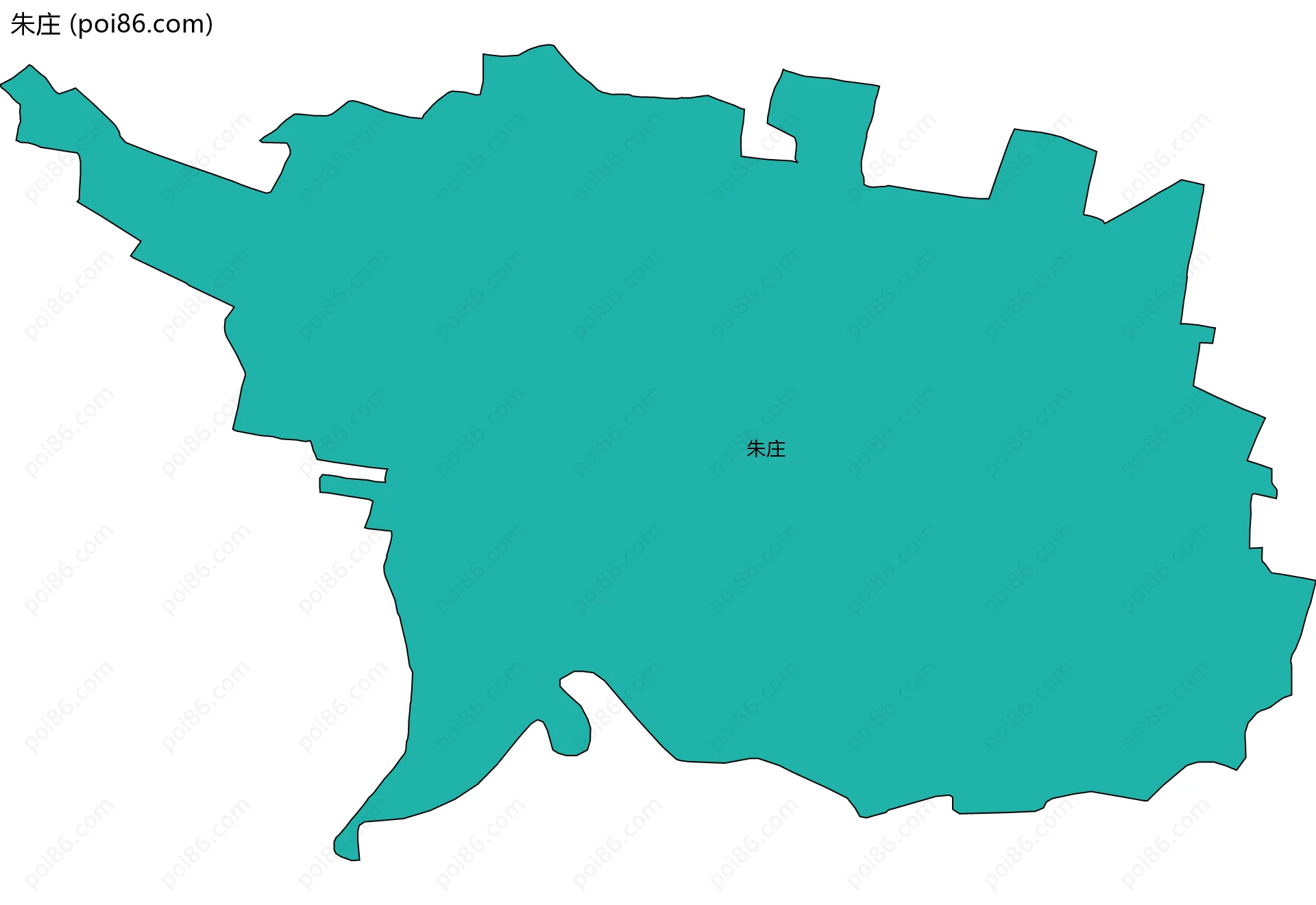 朱庄边界地图