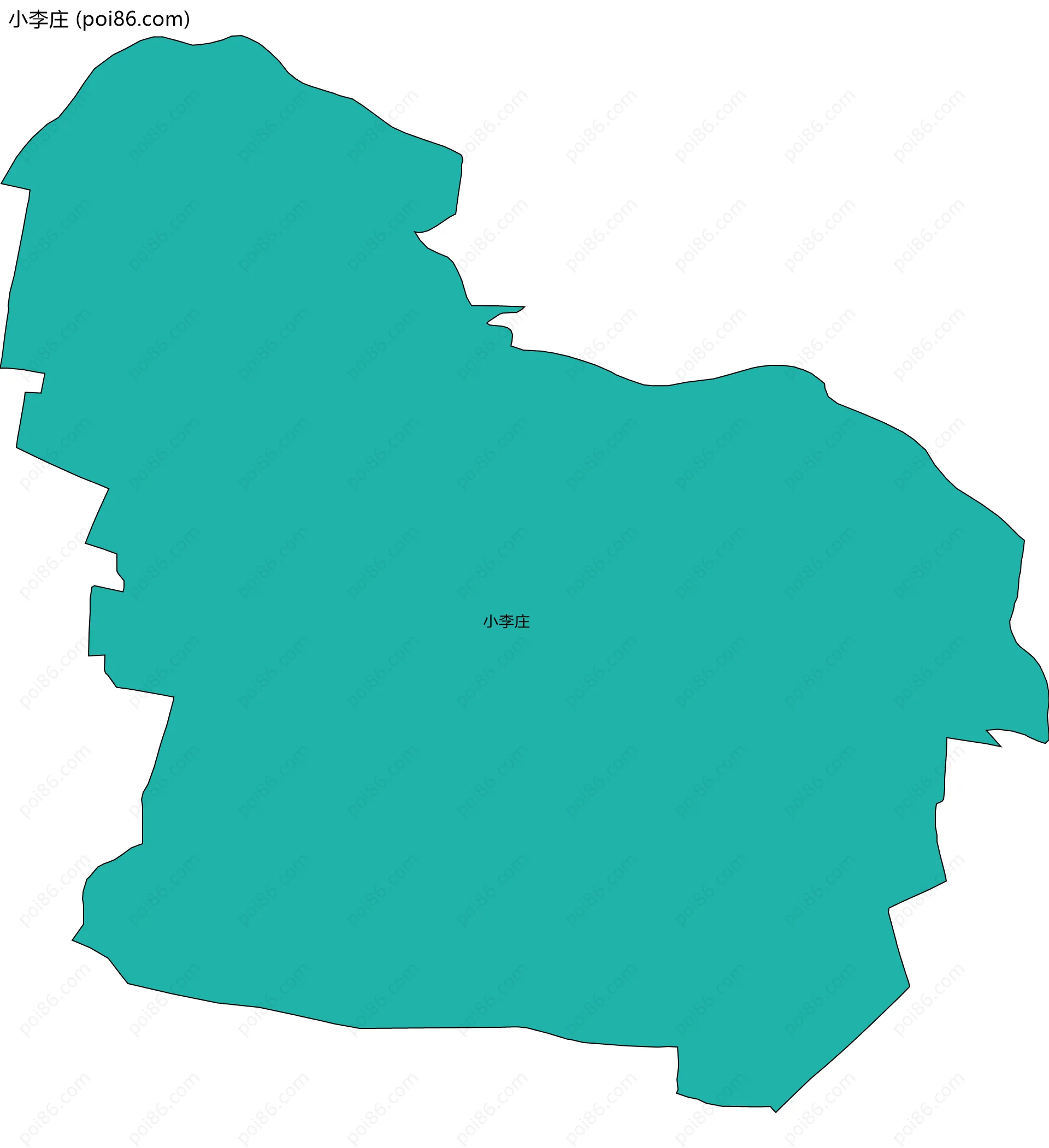小李庄边界地图