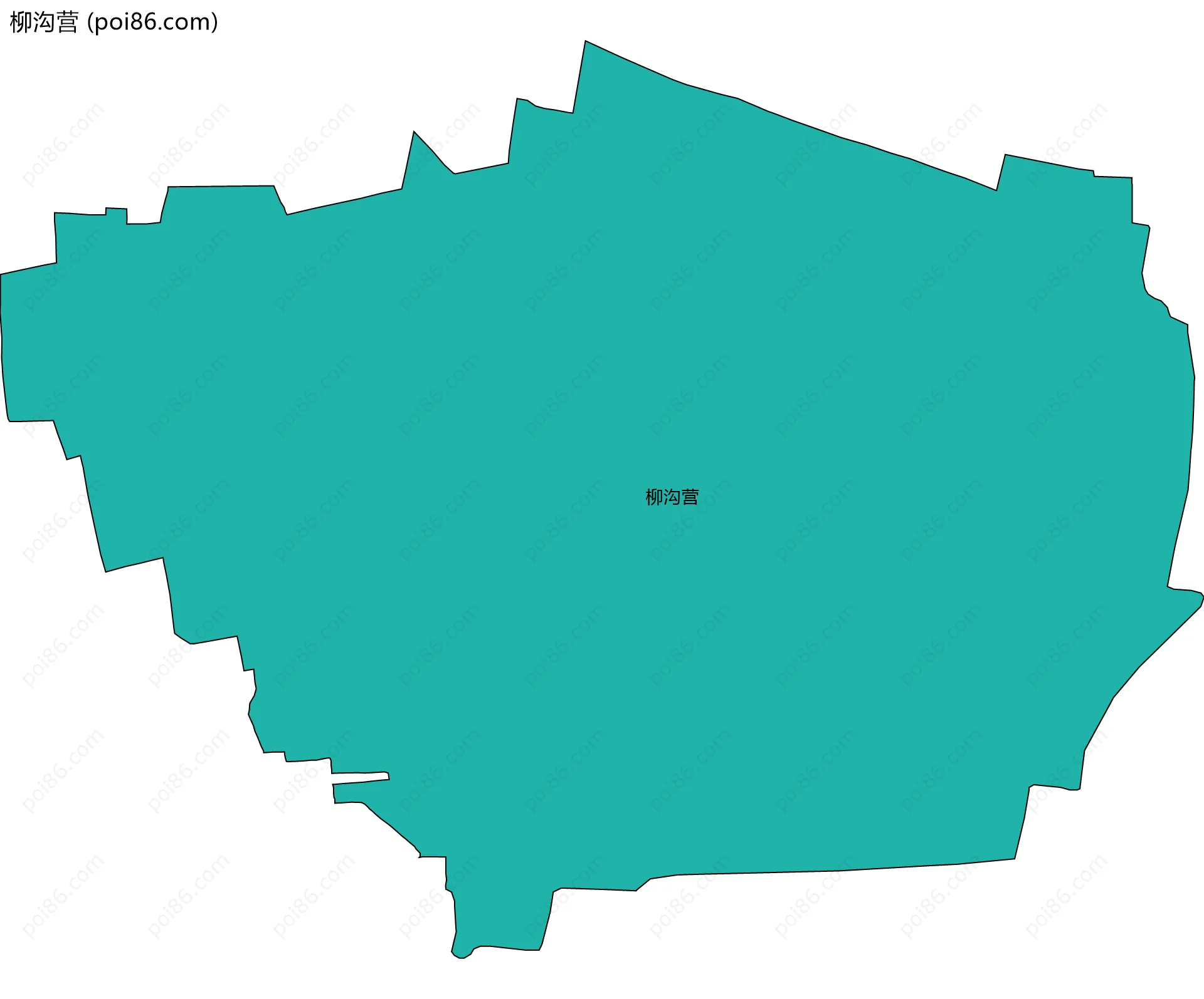 柳沟营边界地图