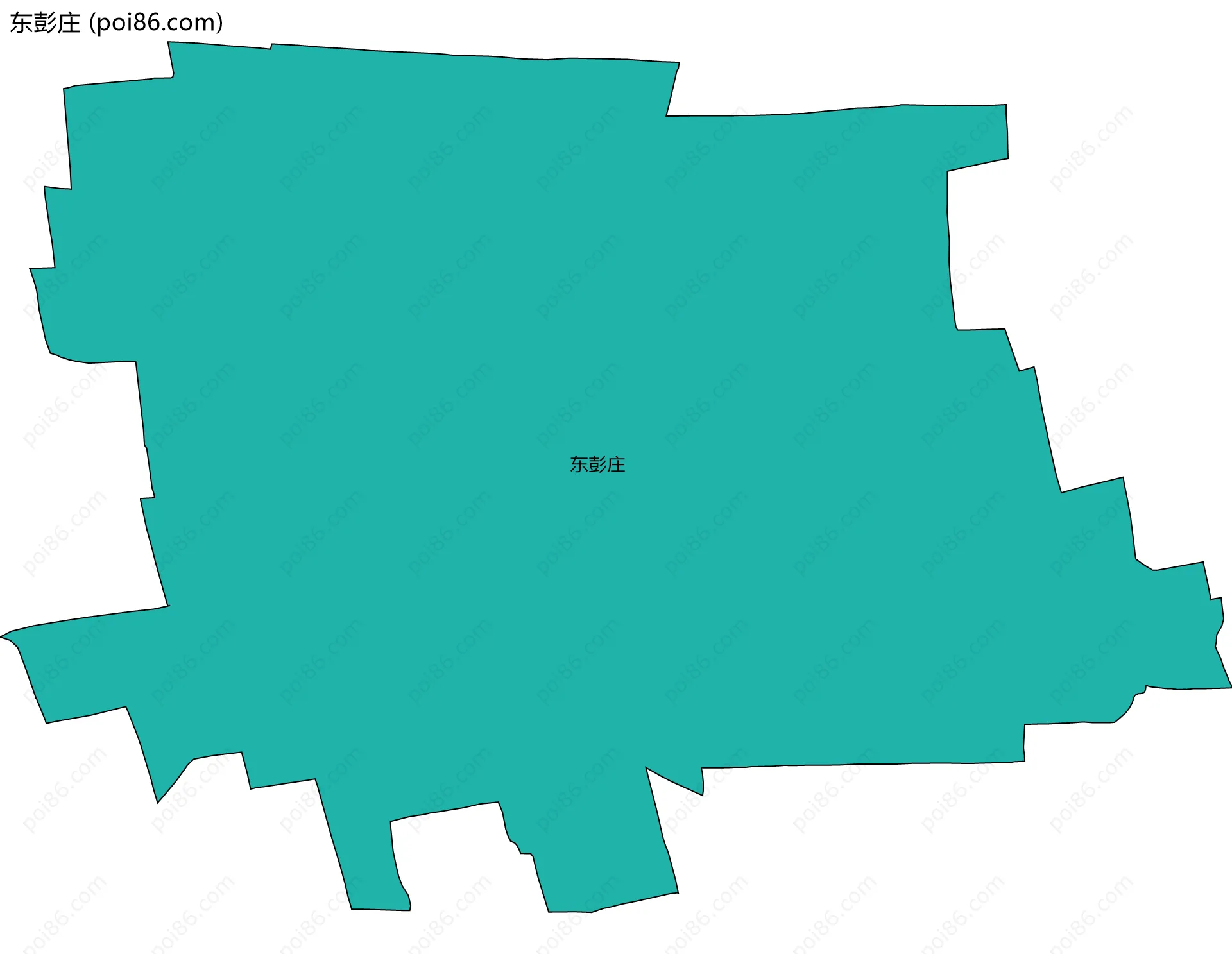 东彭庄边界地图