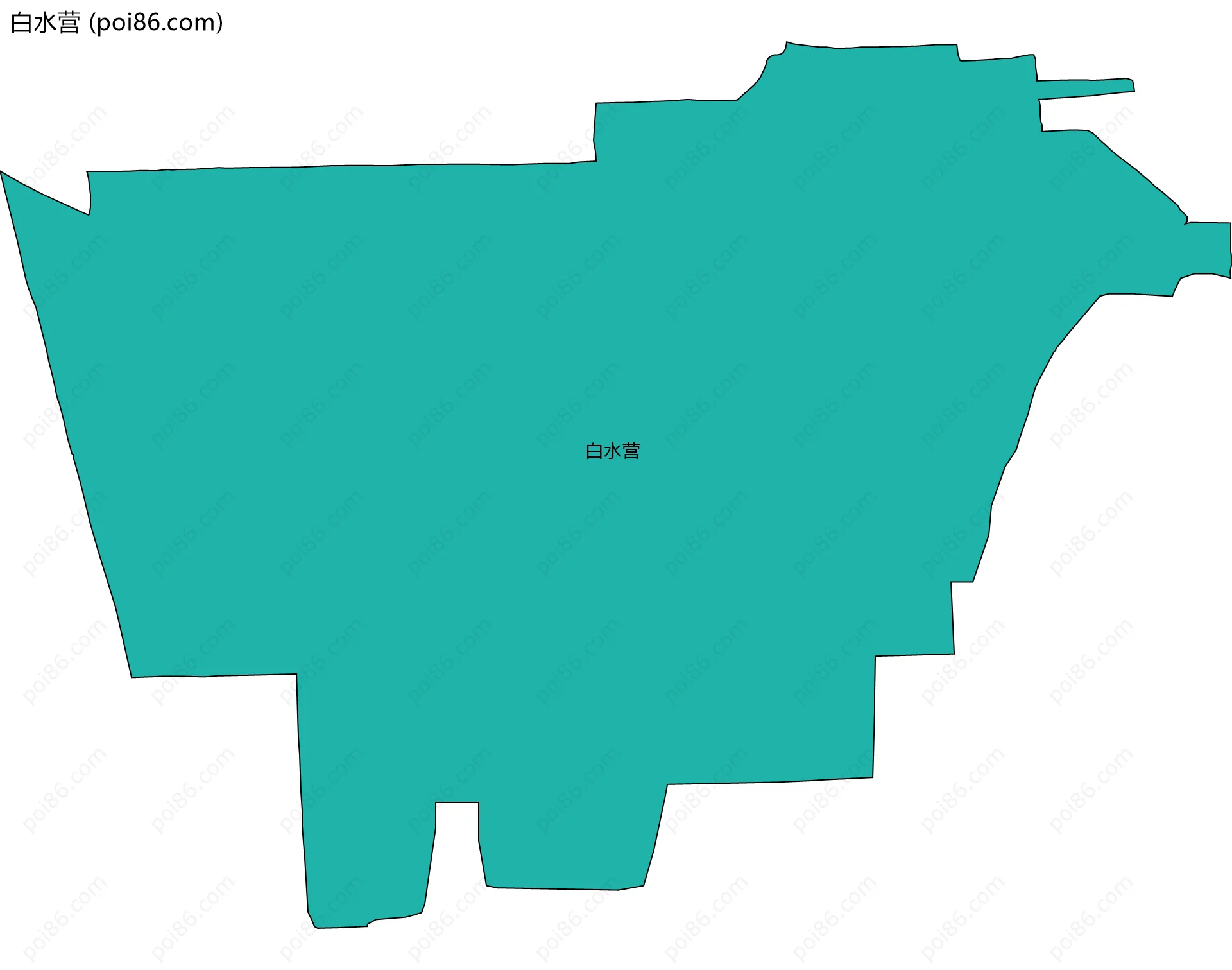 白水营边界地图