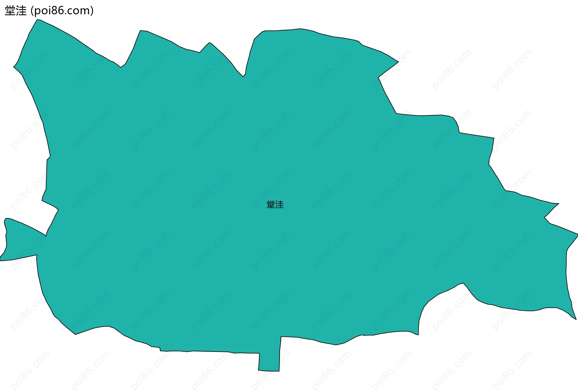 堂洼边界地图