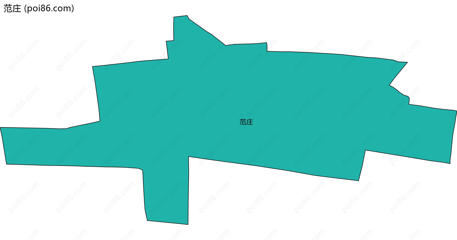 范庄边界地图