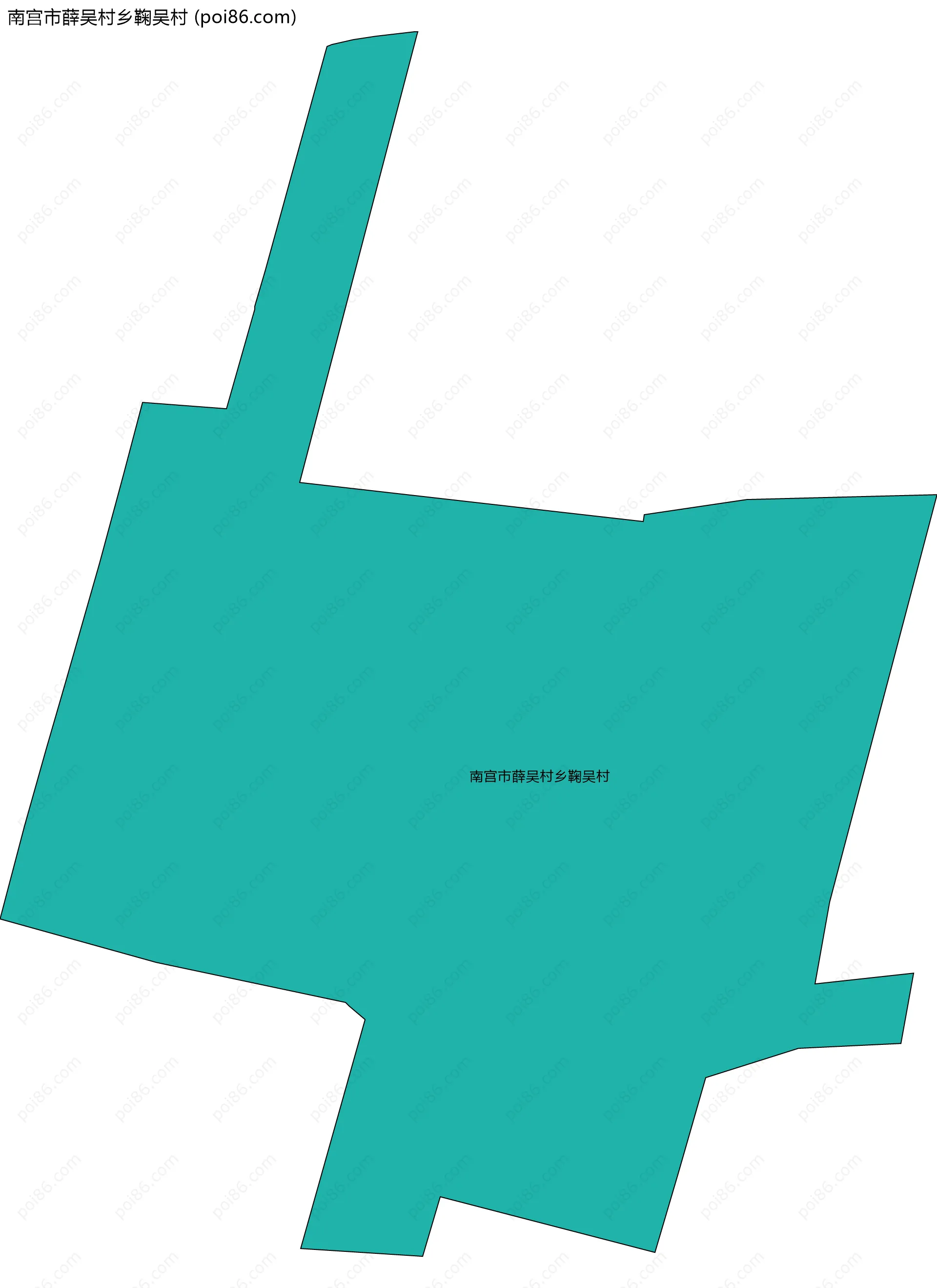 南宫市薛吴村乡鞠吴村边界地图