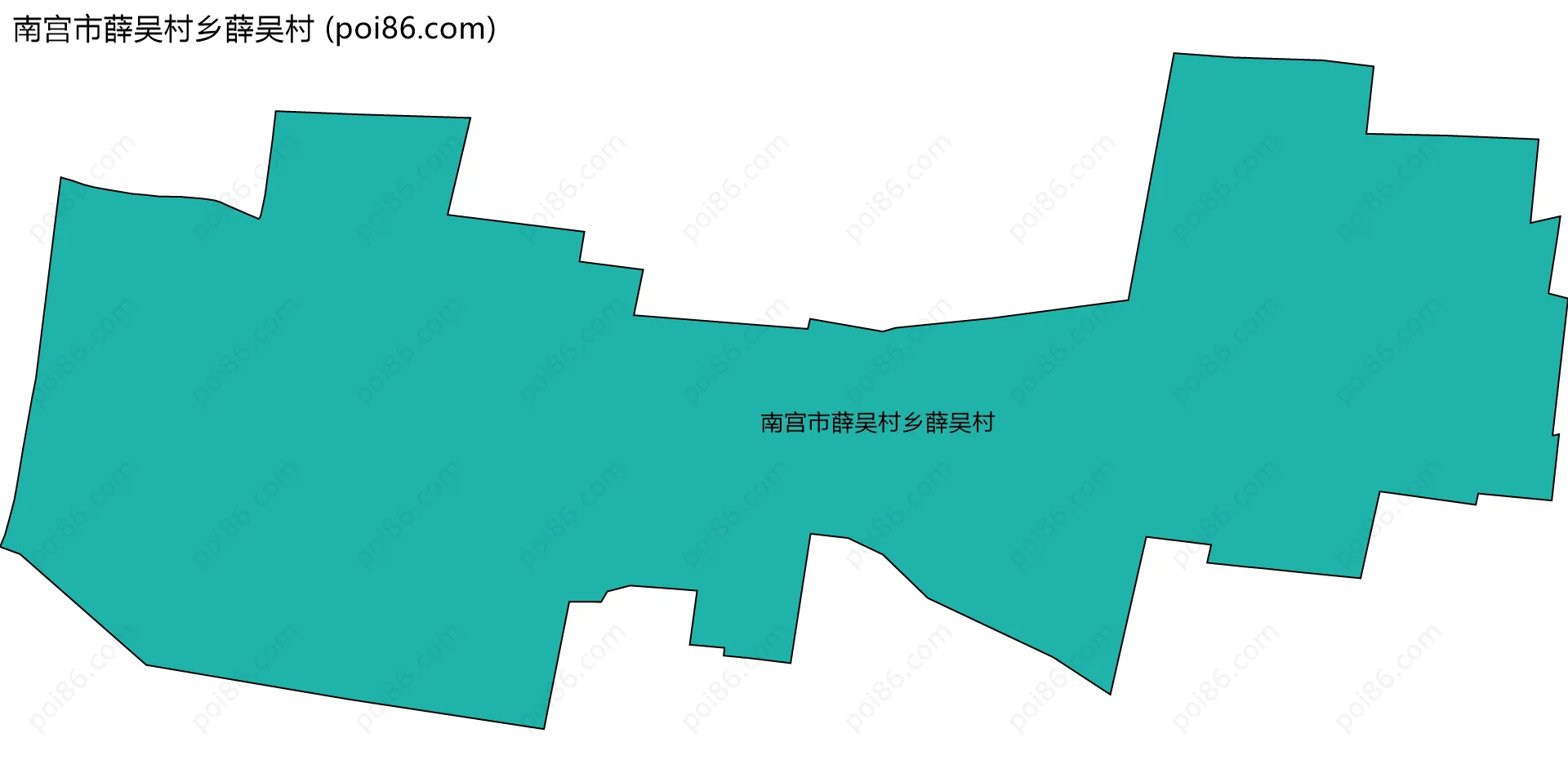 南宫市薛吴村乡薛吴村边界地图