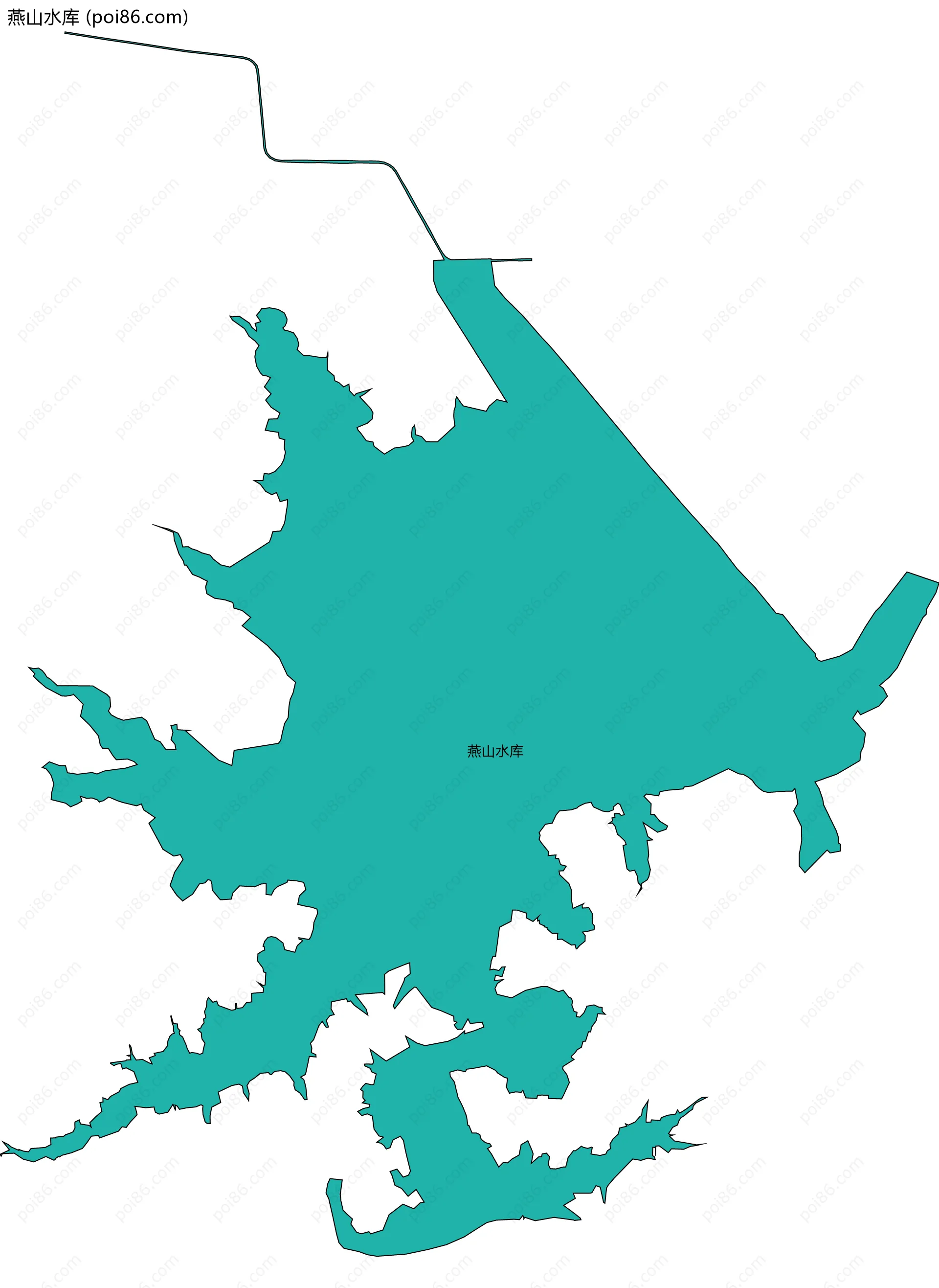 燕山水库边界地图