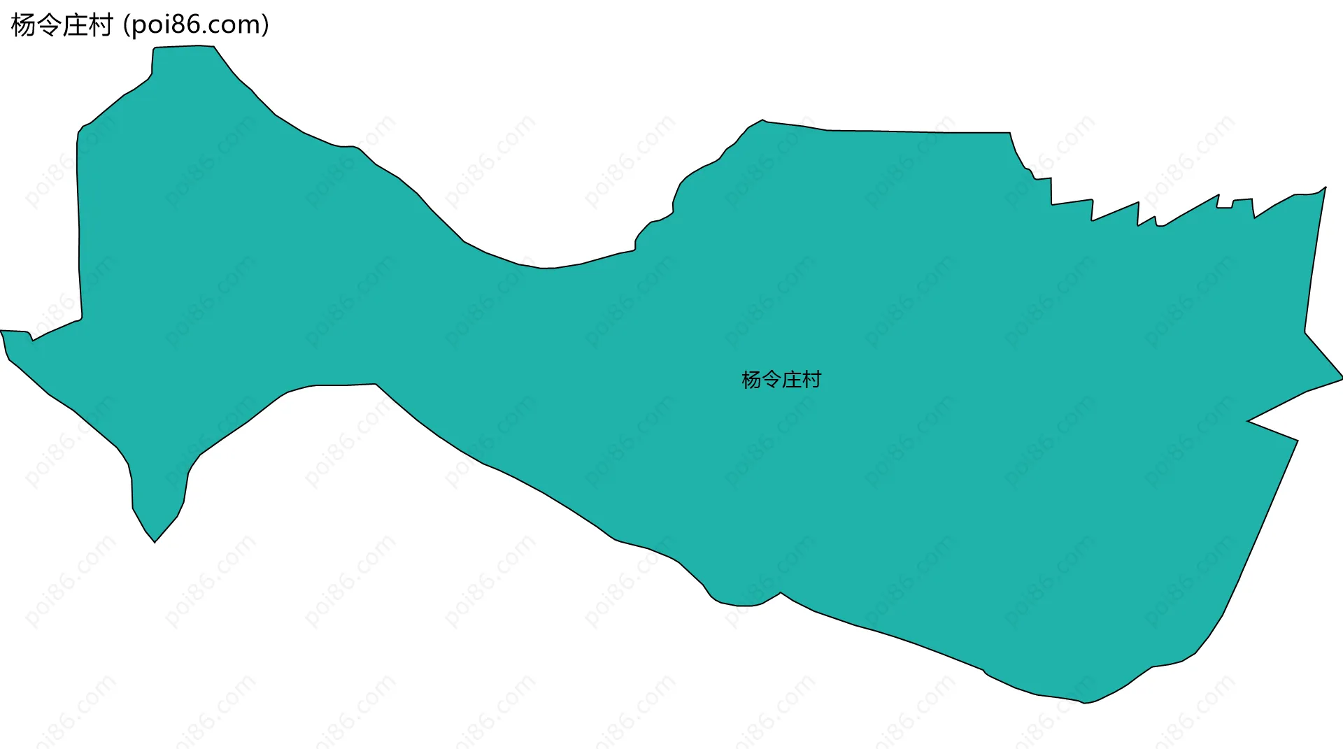 杨令庄村边界地图