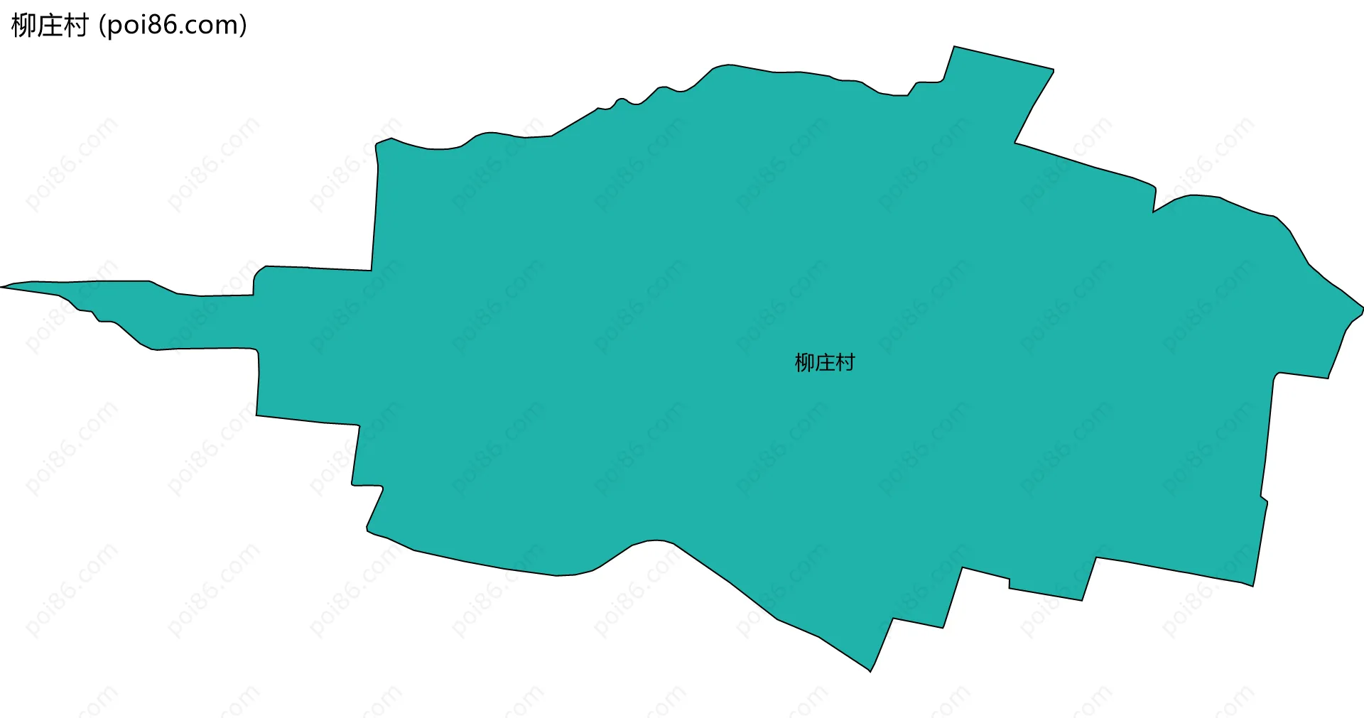 柳庄村边界地图