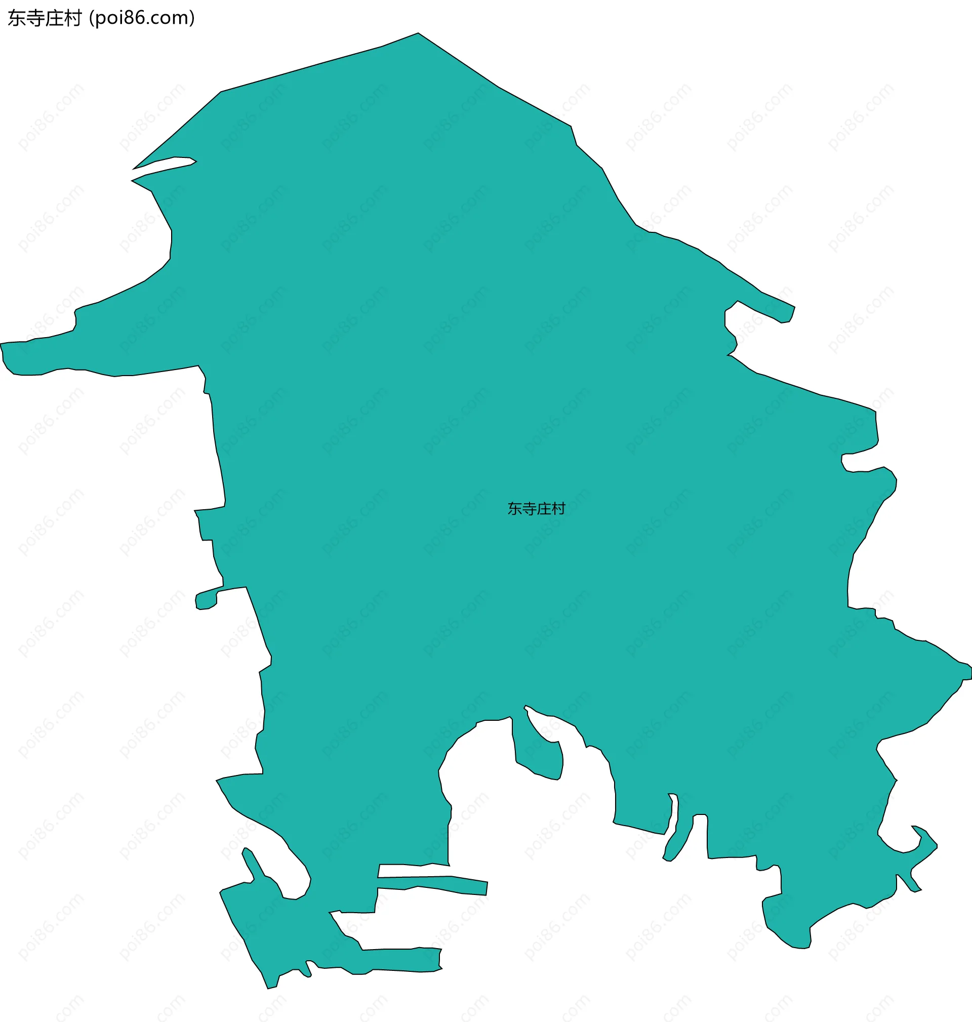 东寺庄村边界地图