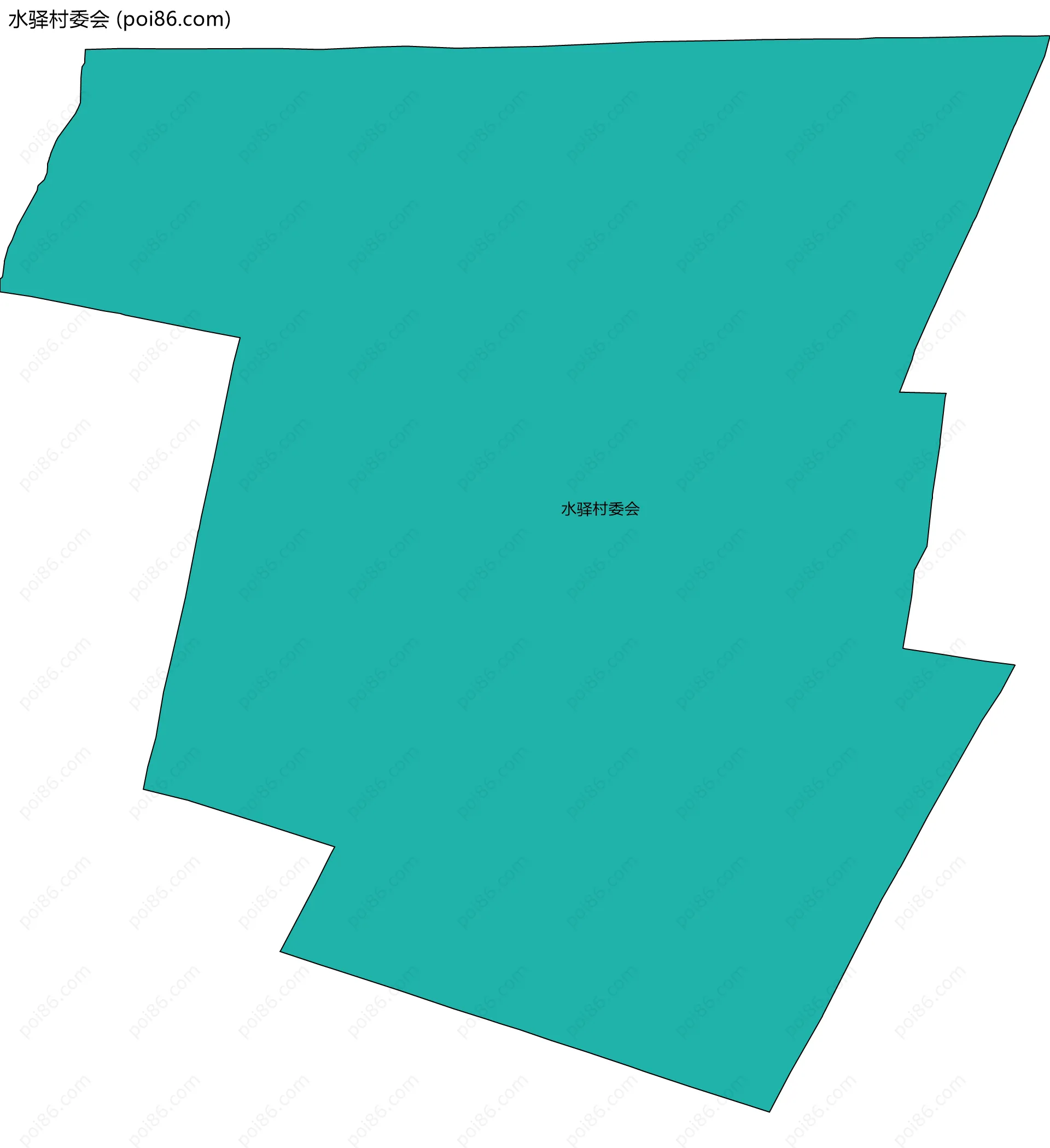 水驿村委会边界地图