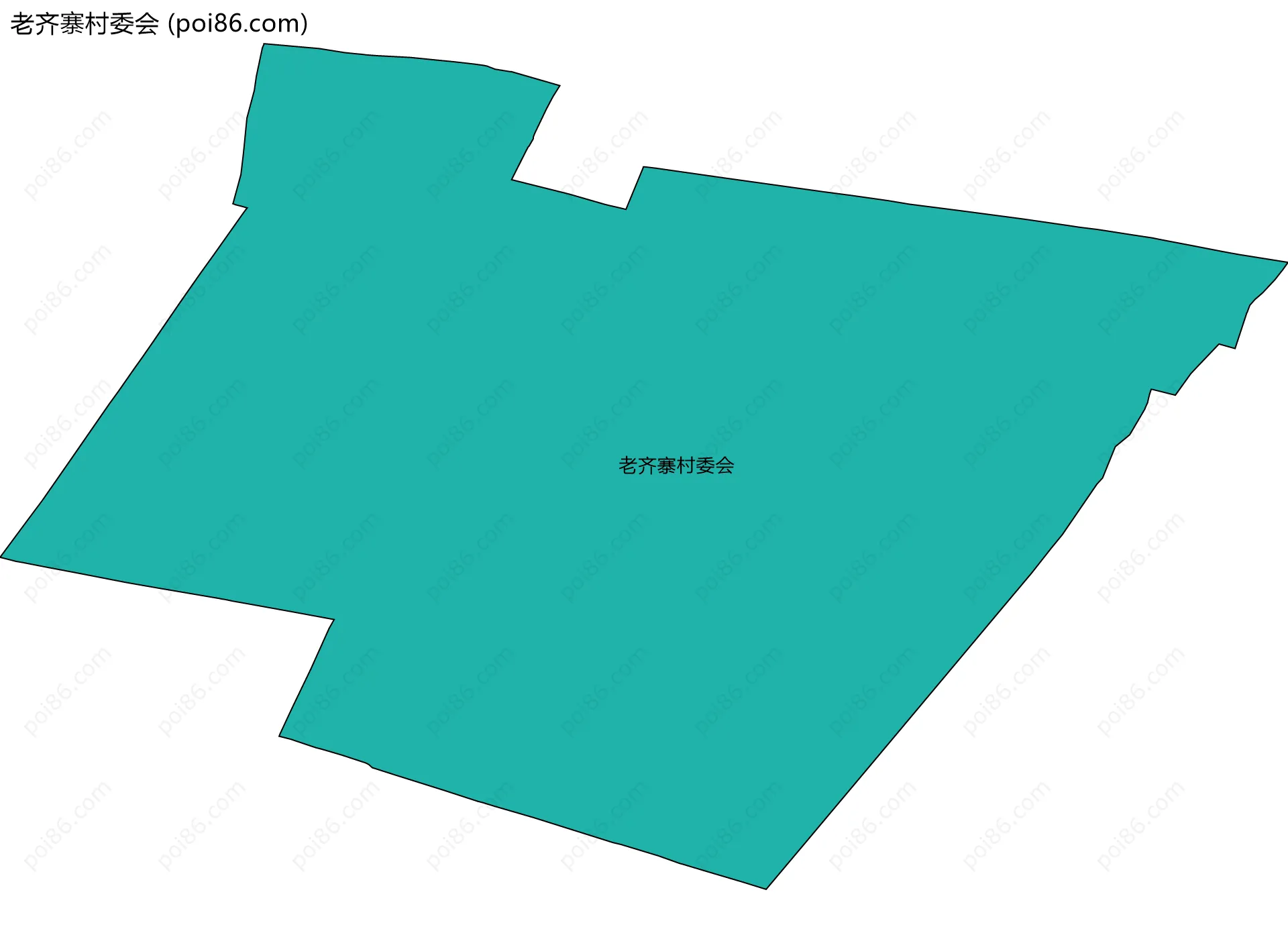 老齐寨村委会边界地图