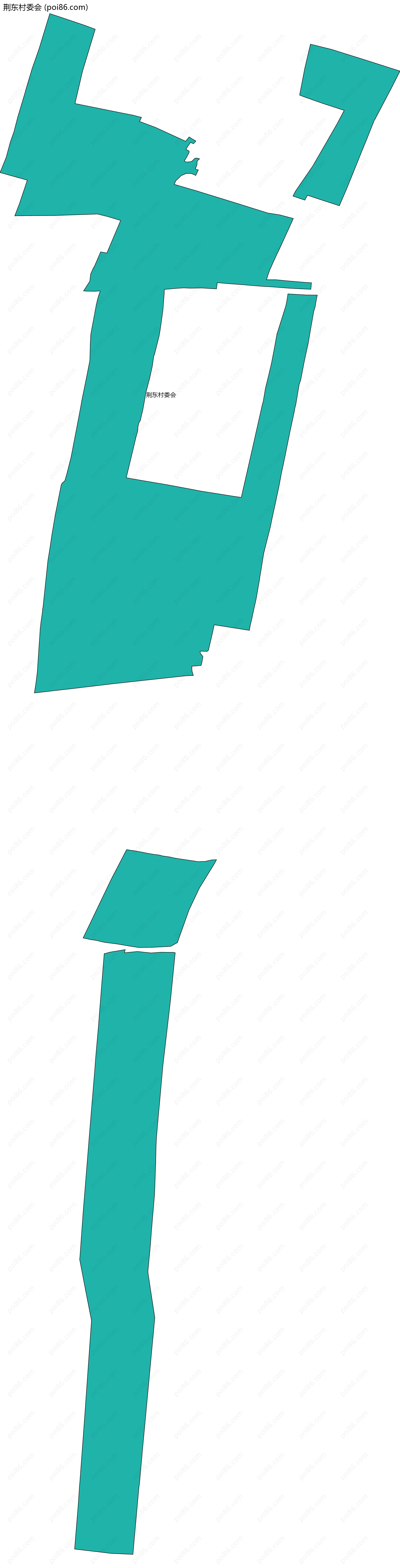 荆东村委会边界地图