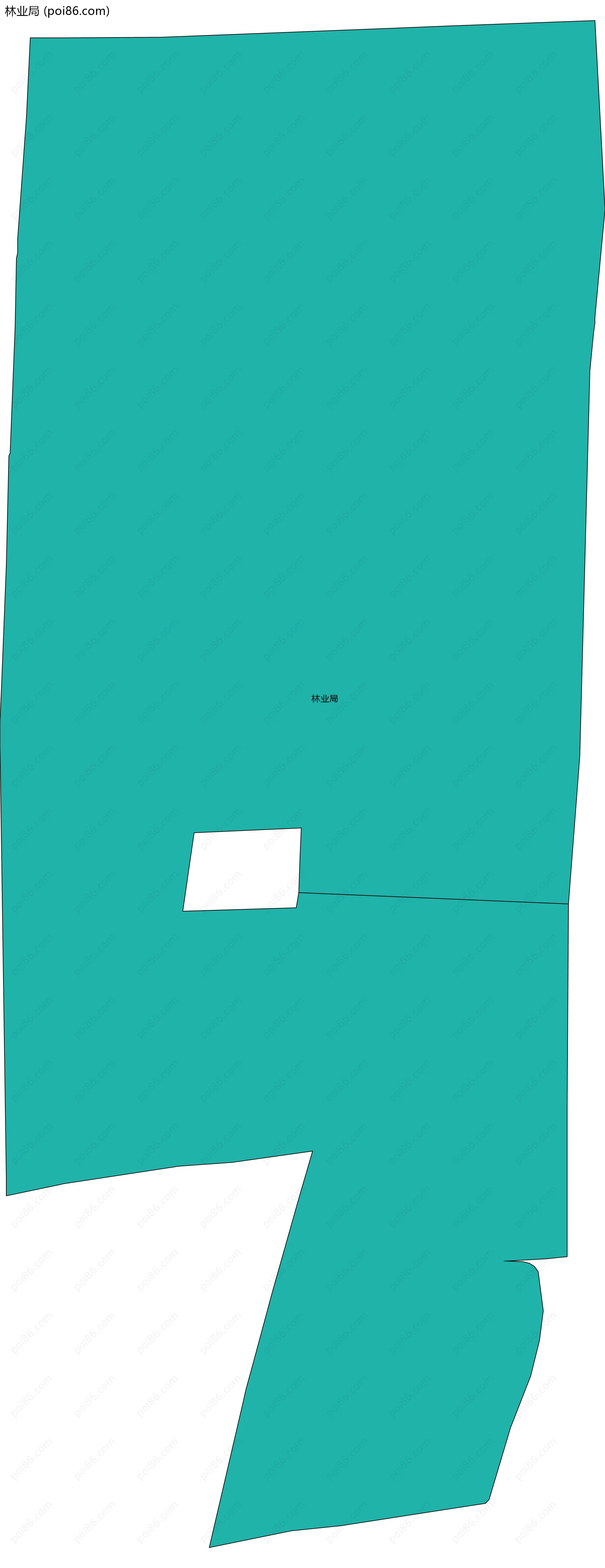 林业局边界地图