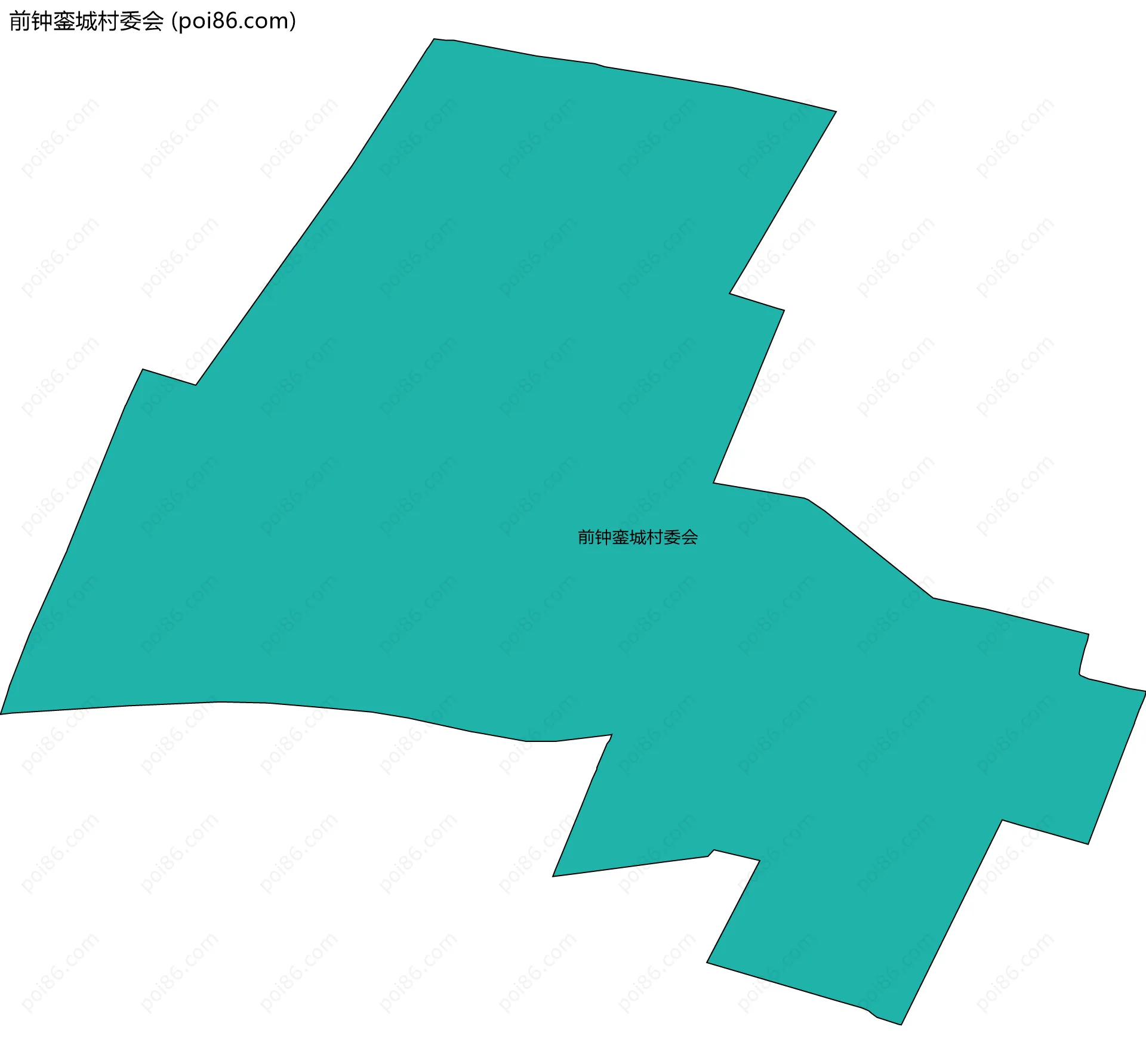 前钟銮城村委会边界地图
