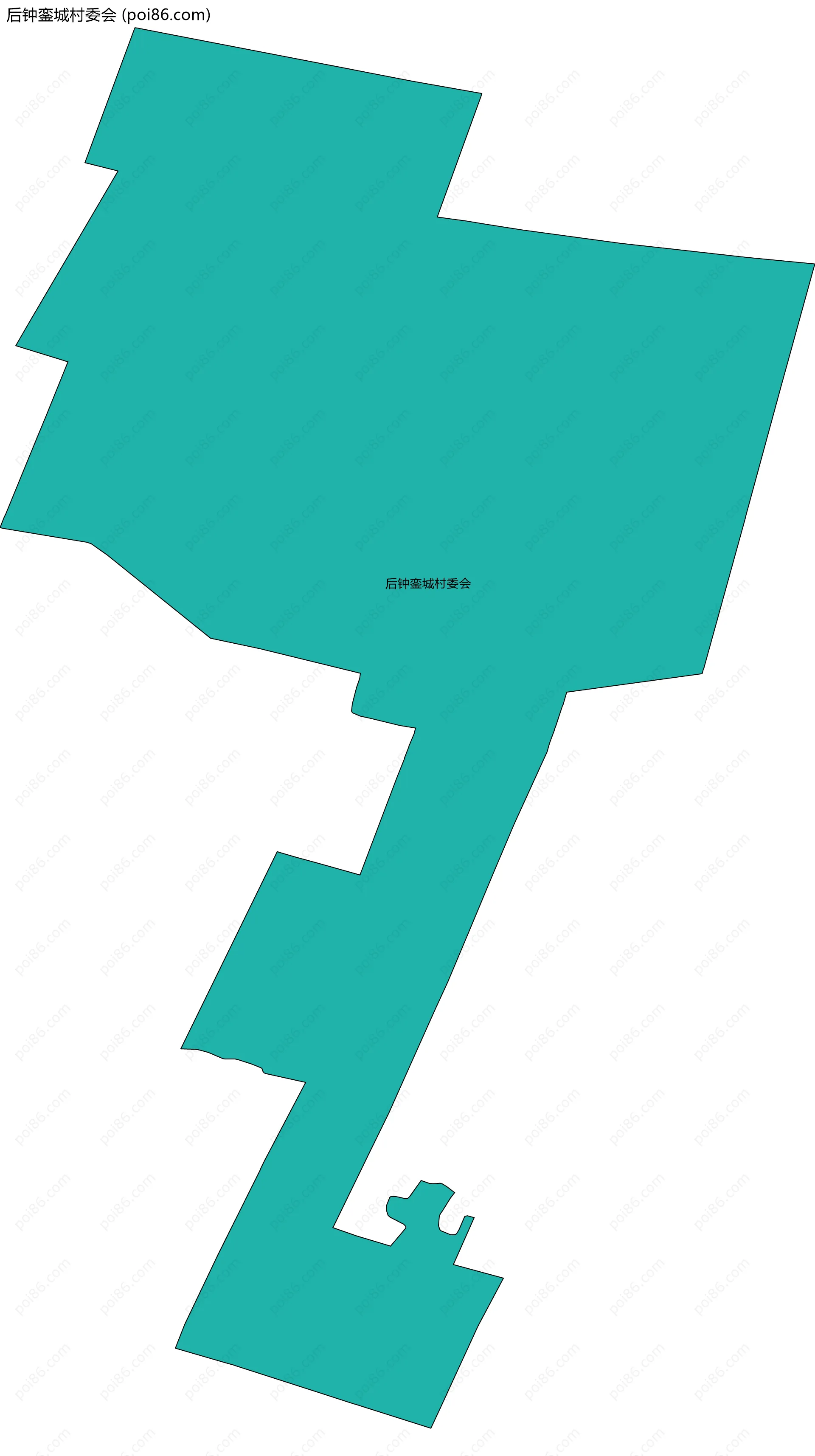 后钟銮城村委会边界地图