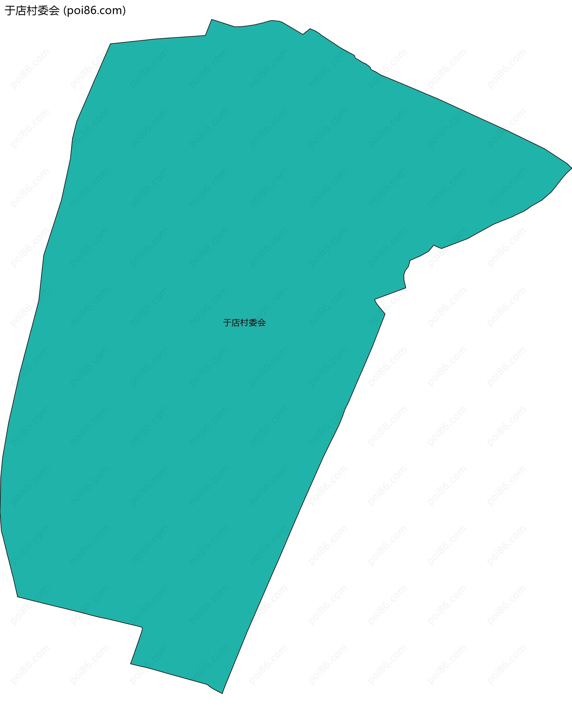 于店村委会边界地图