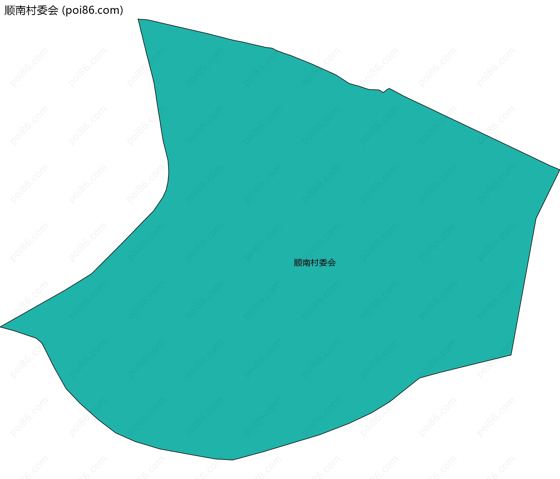 顺南村委会边界地图