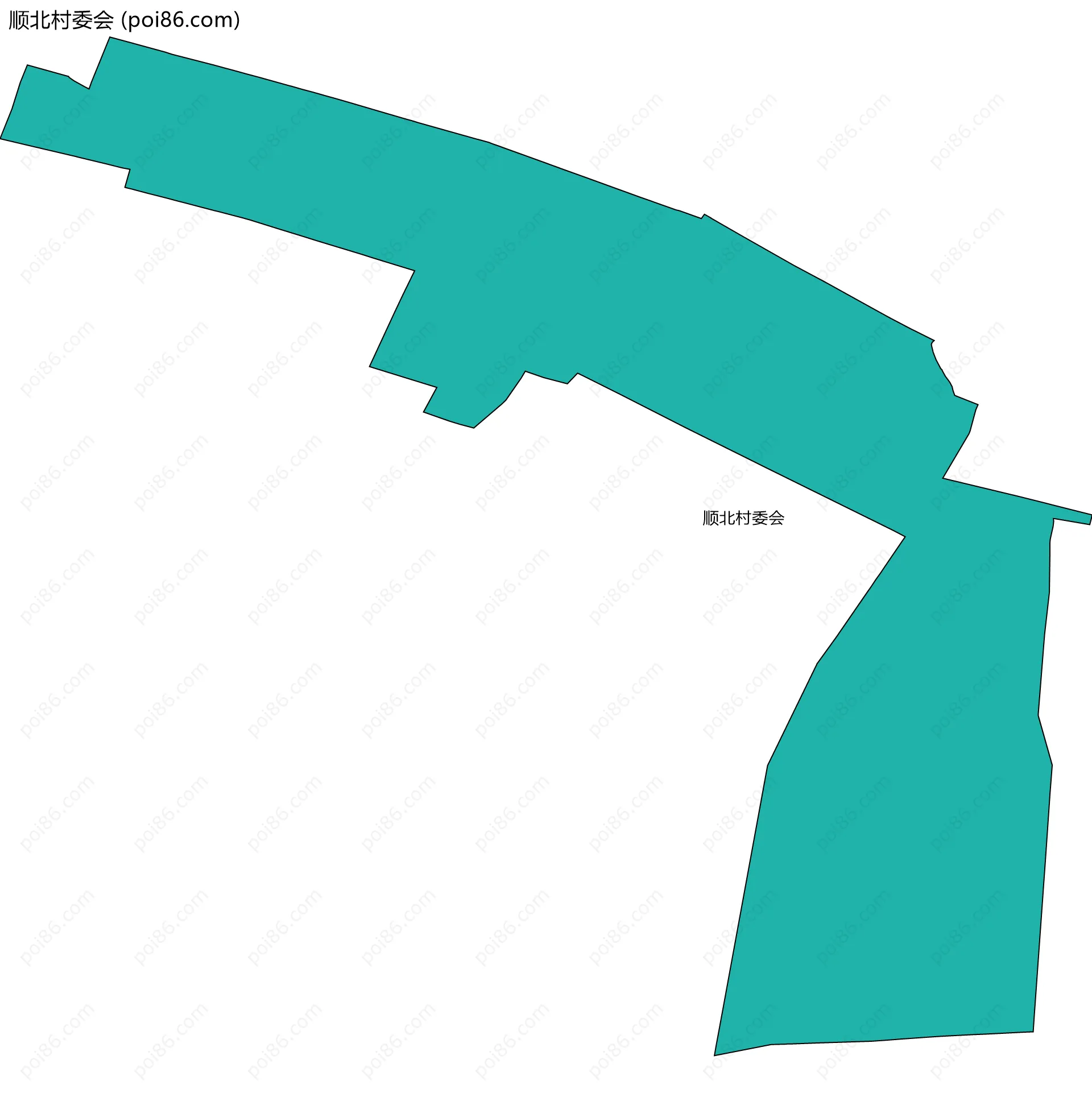 顺北村委会边界地图