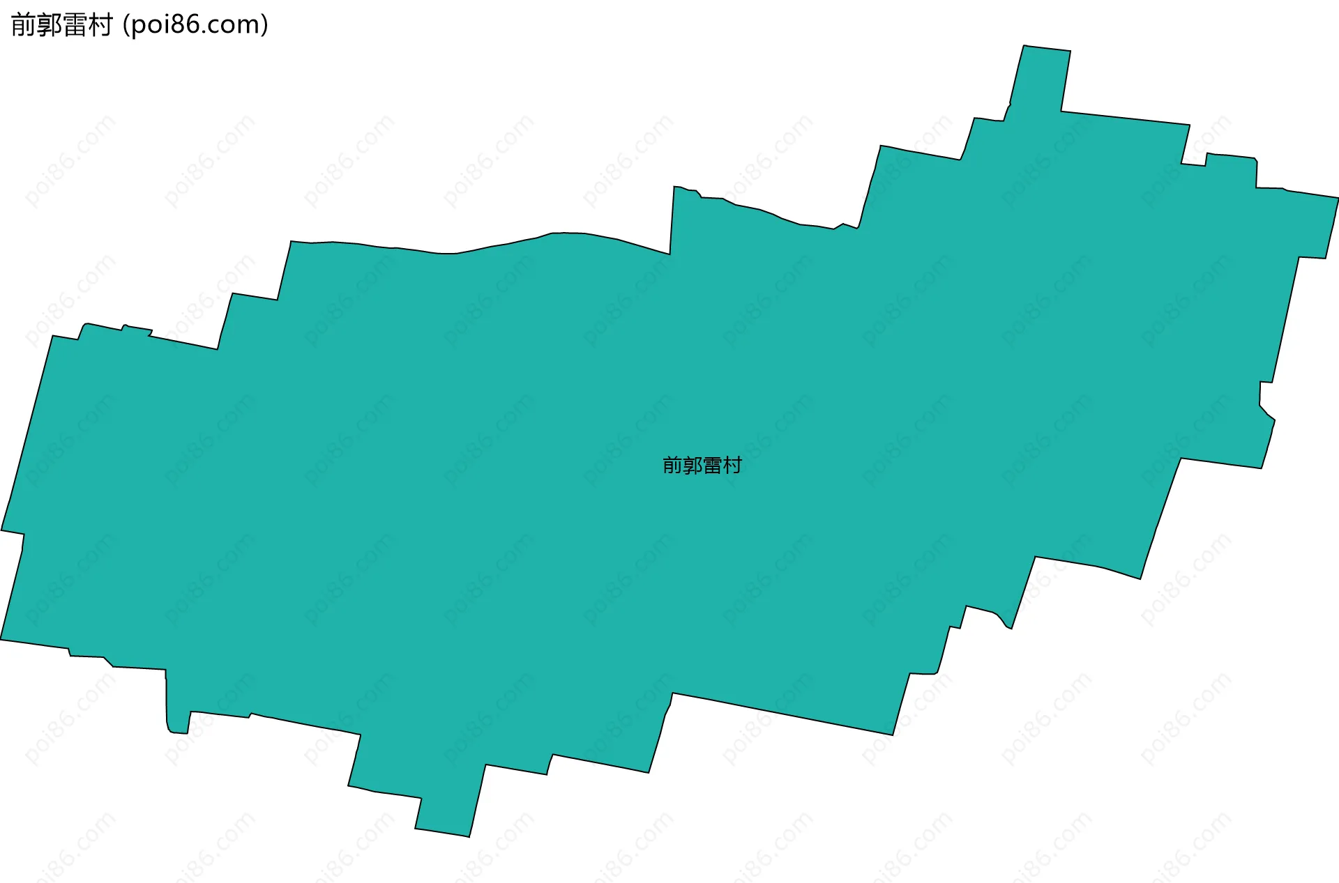 前郭雷村边界地图