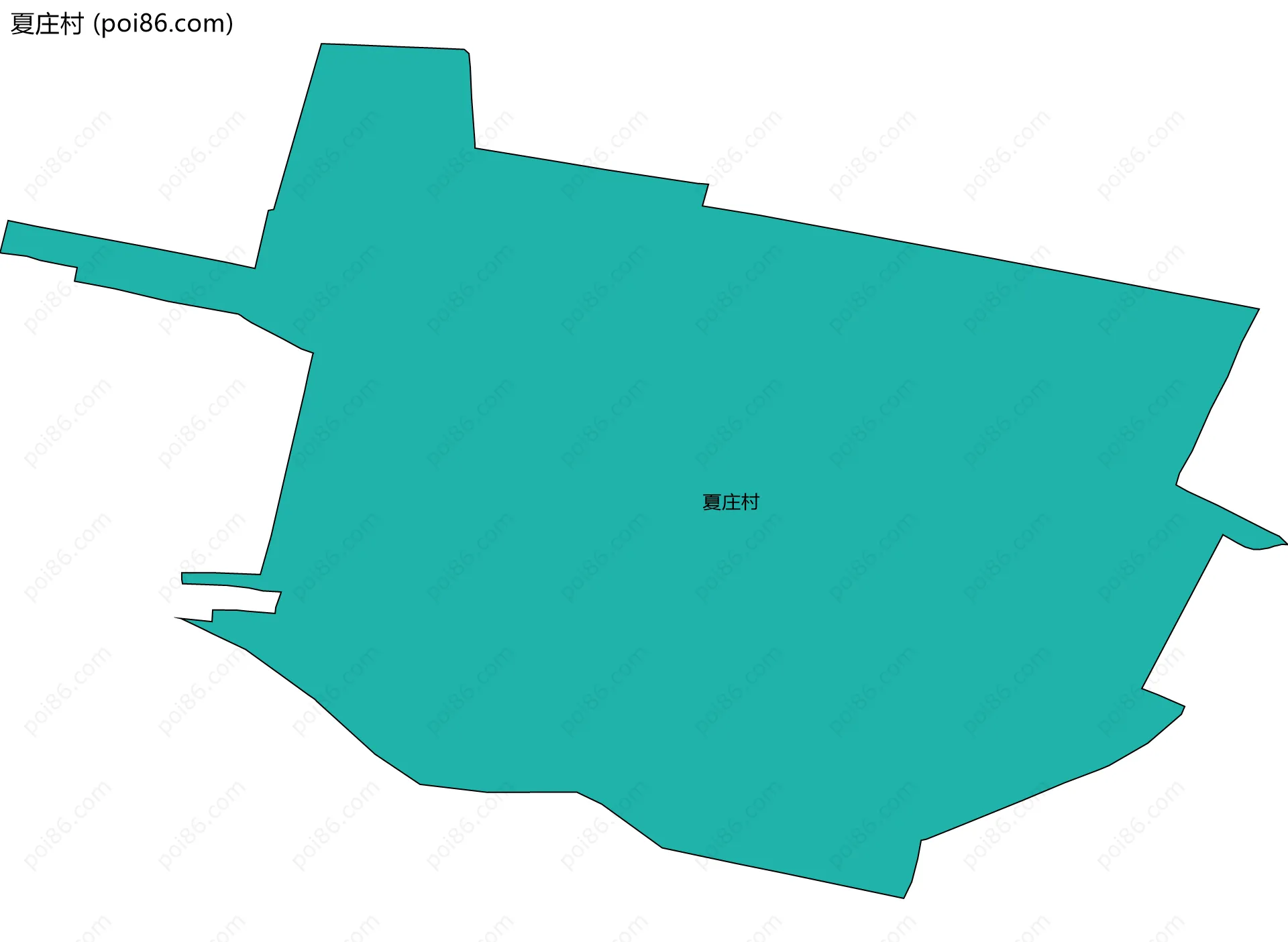 夏庄村边界地图