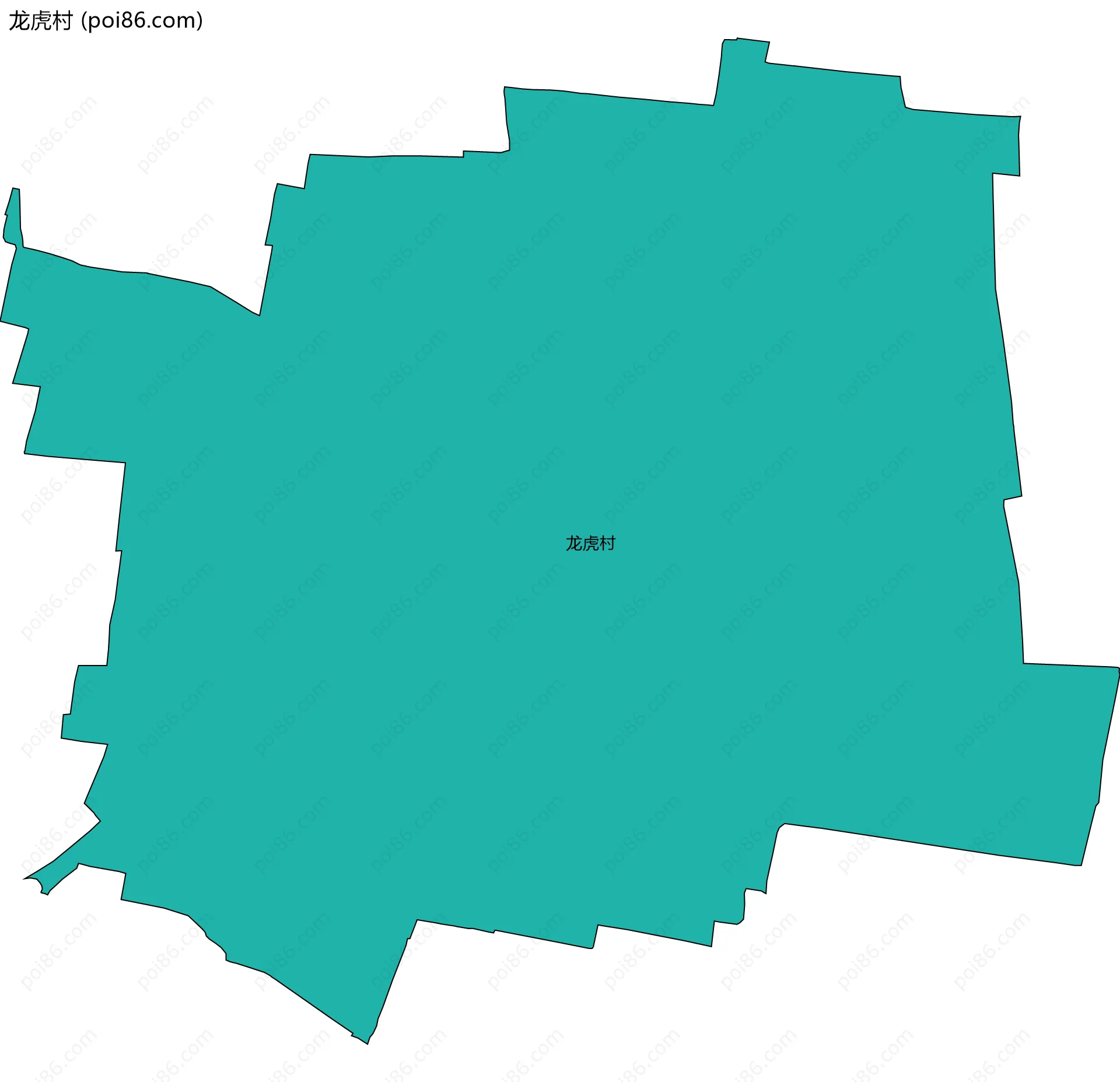 龙虎村边界地图