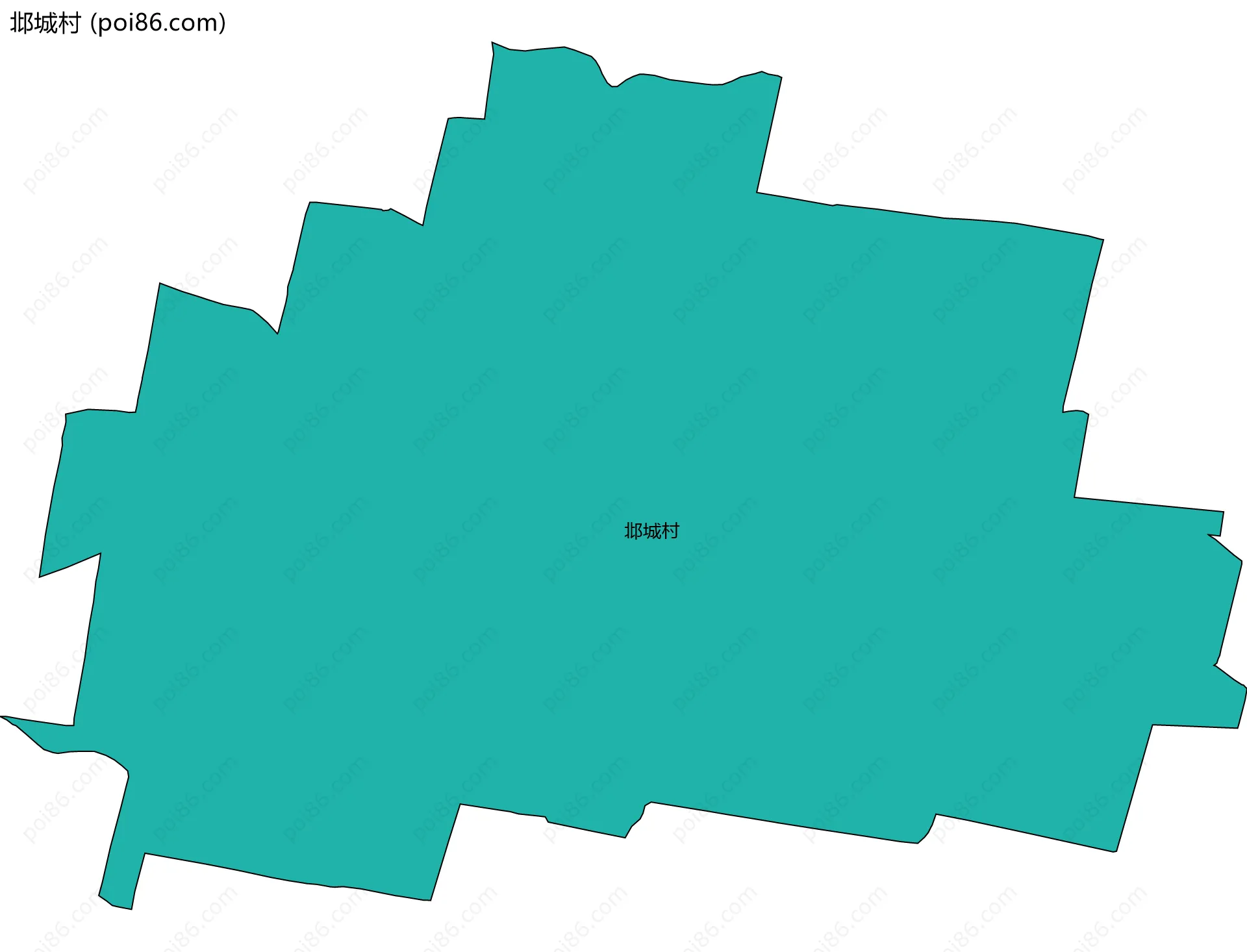 邶城村边界地图