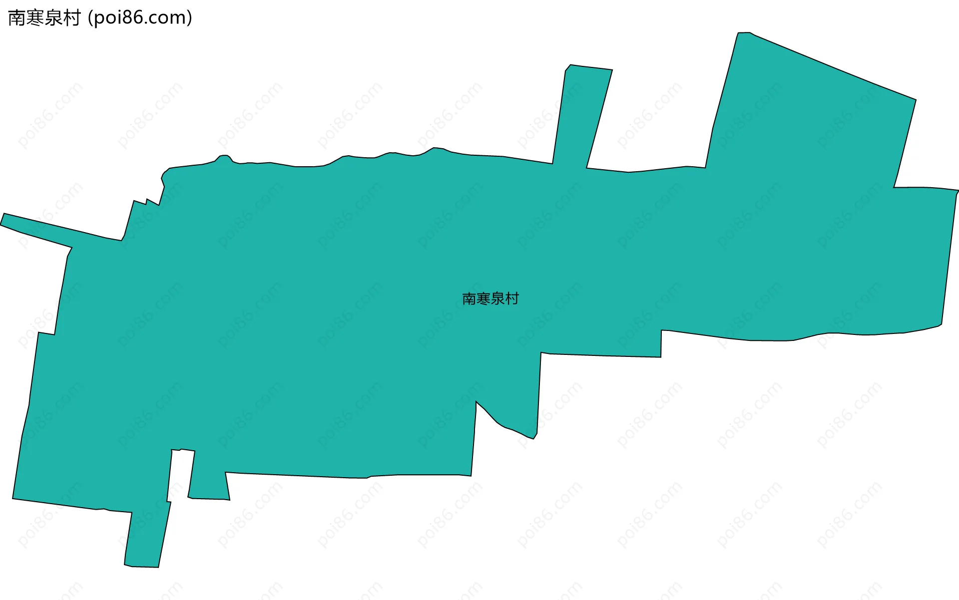 南寒泉村边界地图