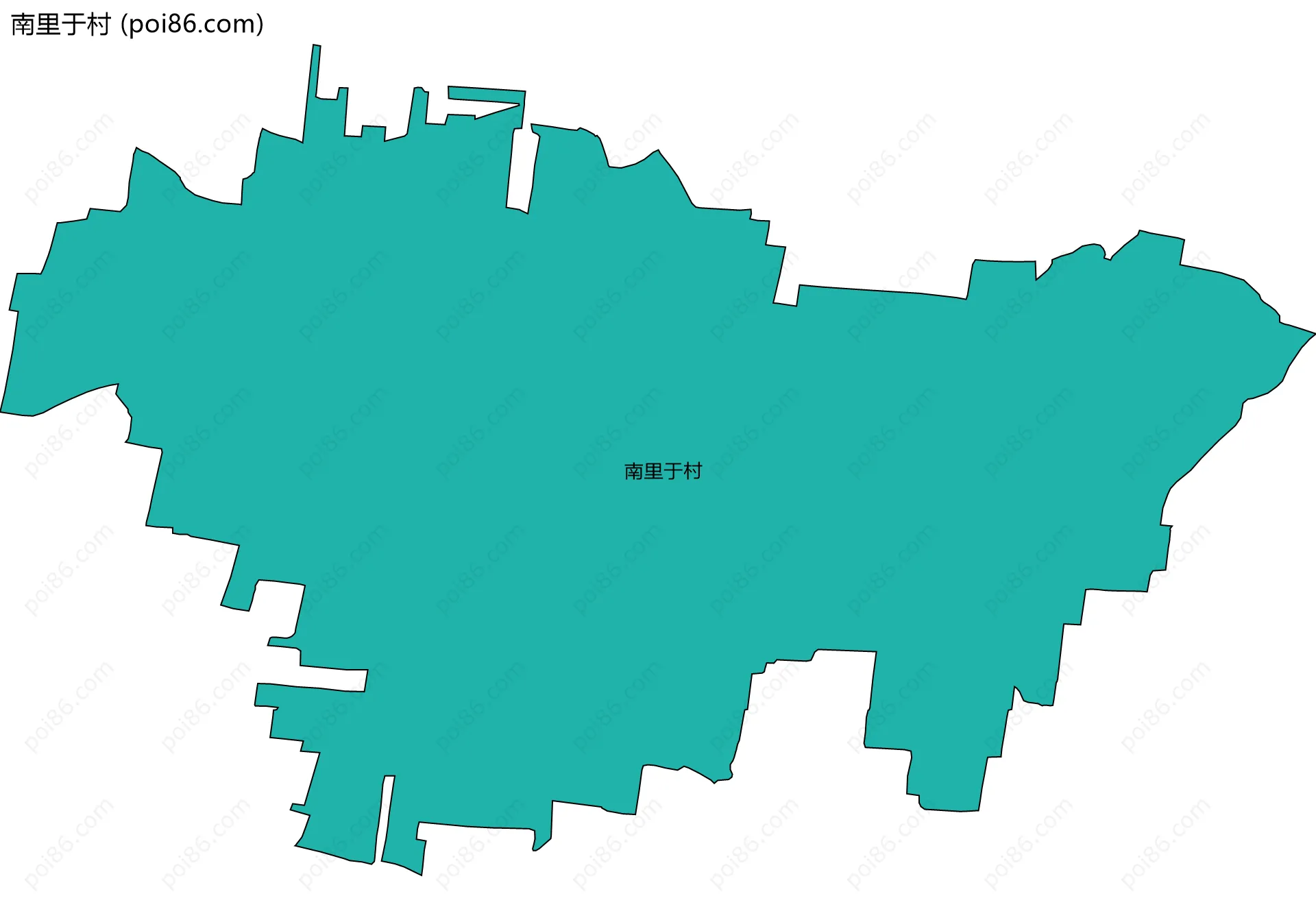 南里于村边界地图