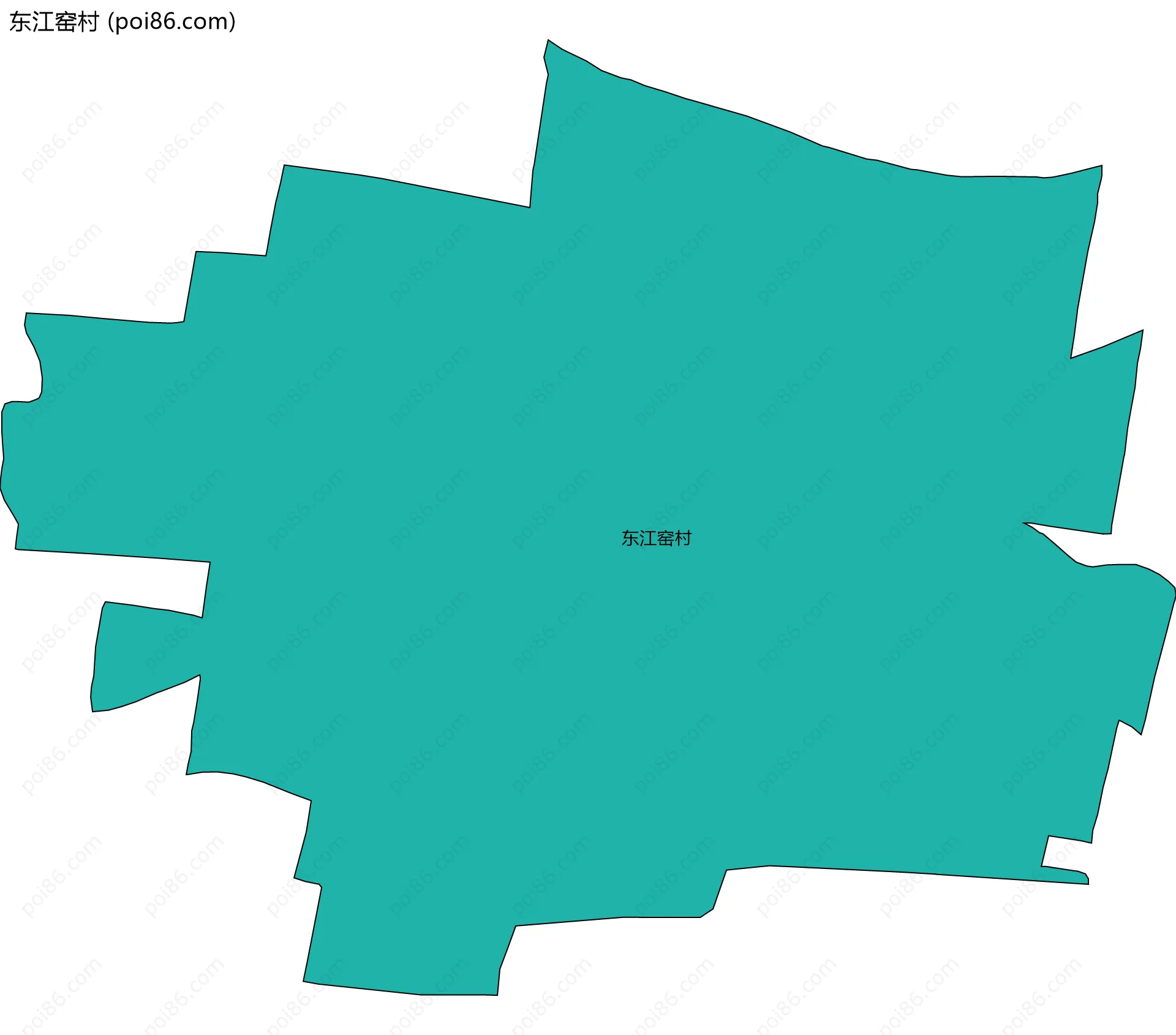 东江窑村边界地图