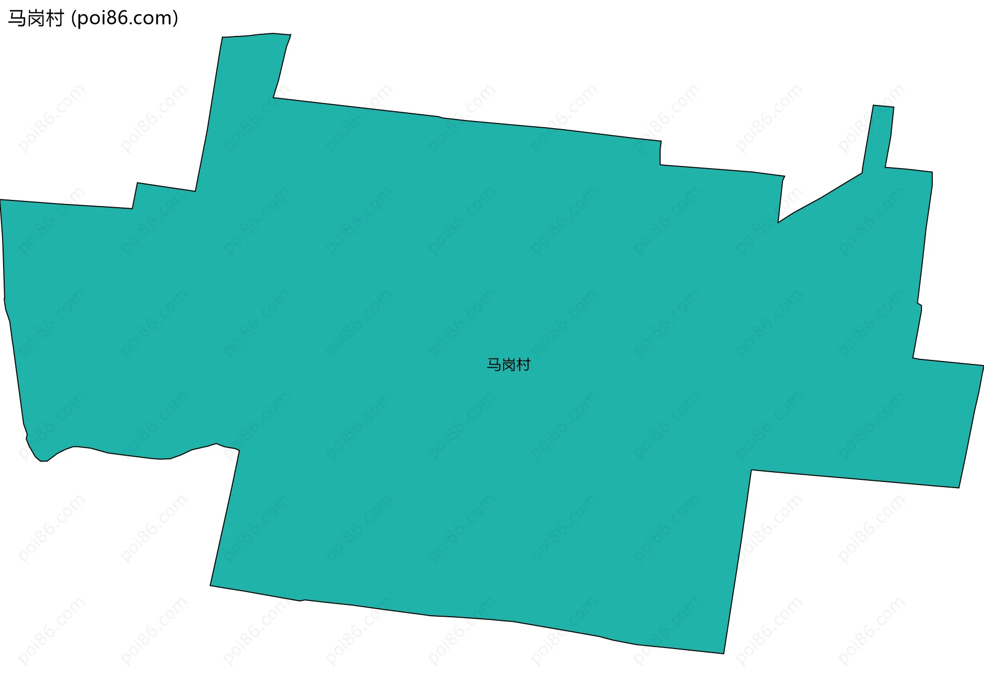 马岗村边界地图