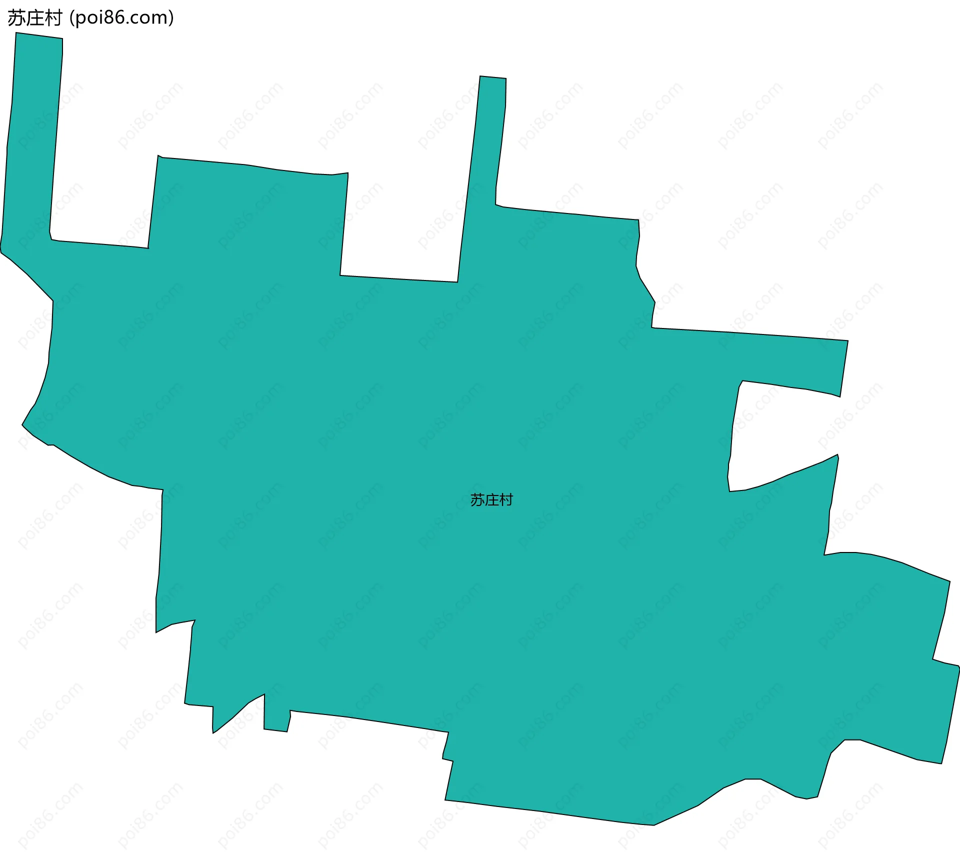 苏庄村边界地图