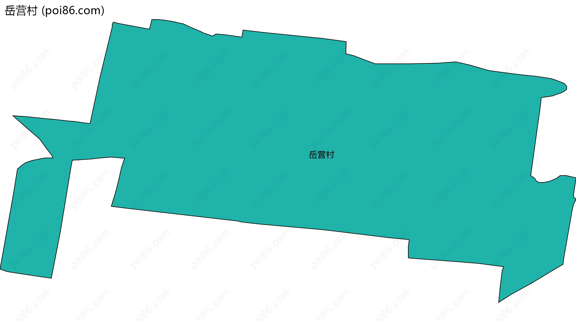 岳营村边界地图