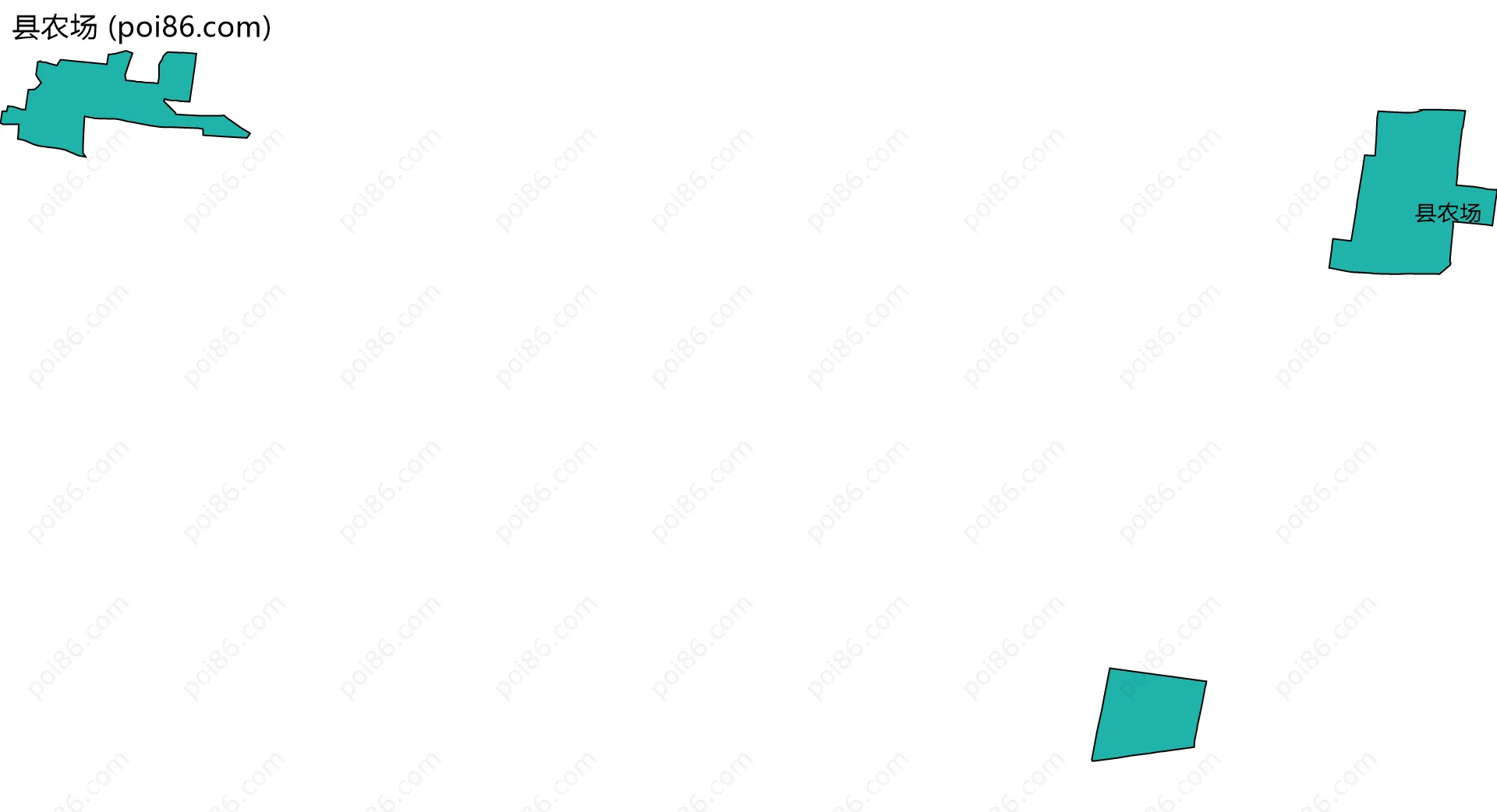 县农场边界地图