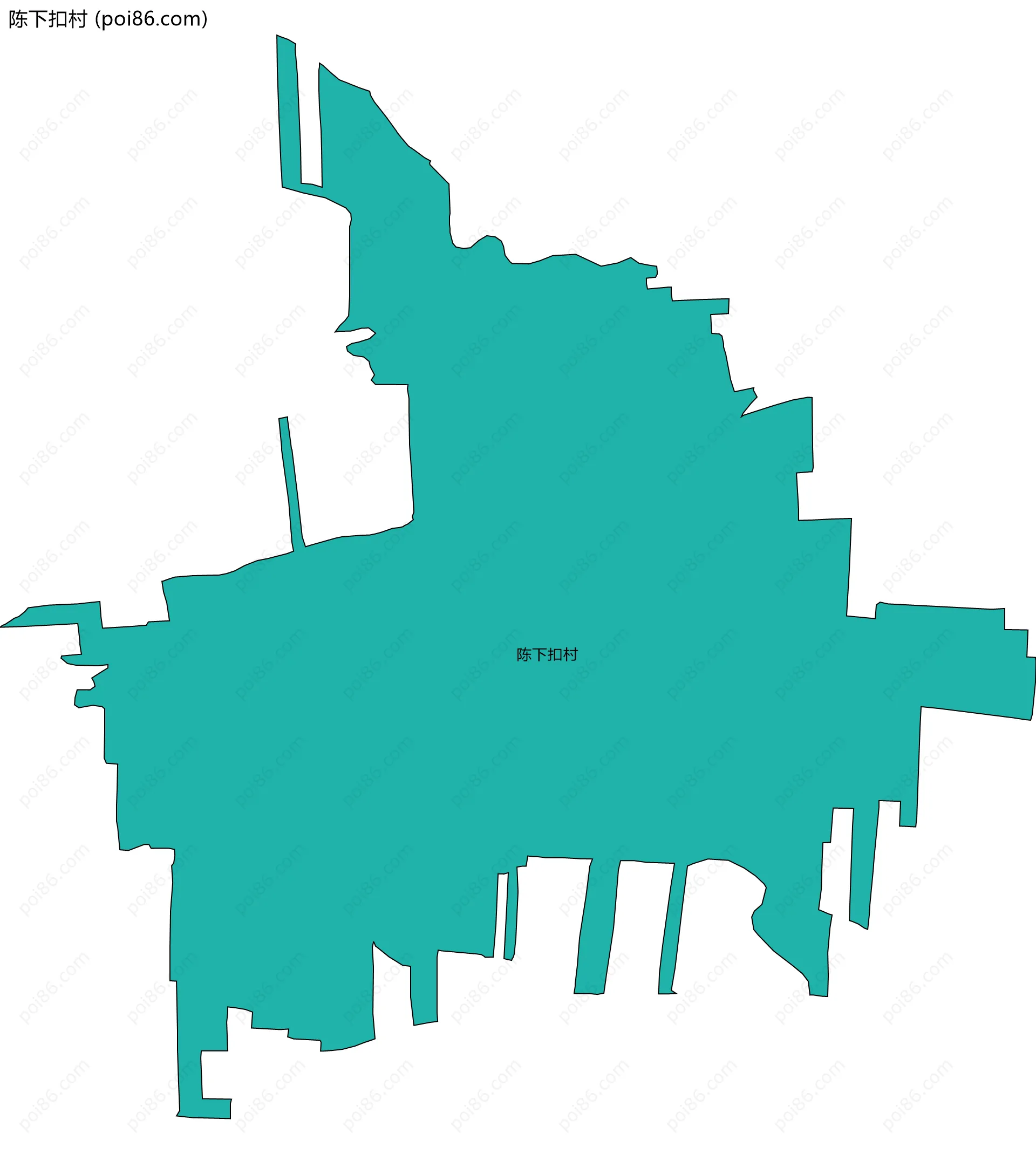 陈下扣村边界地图