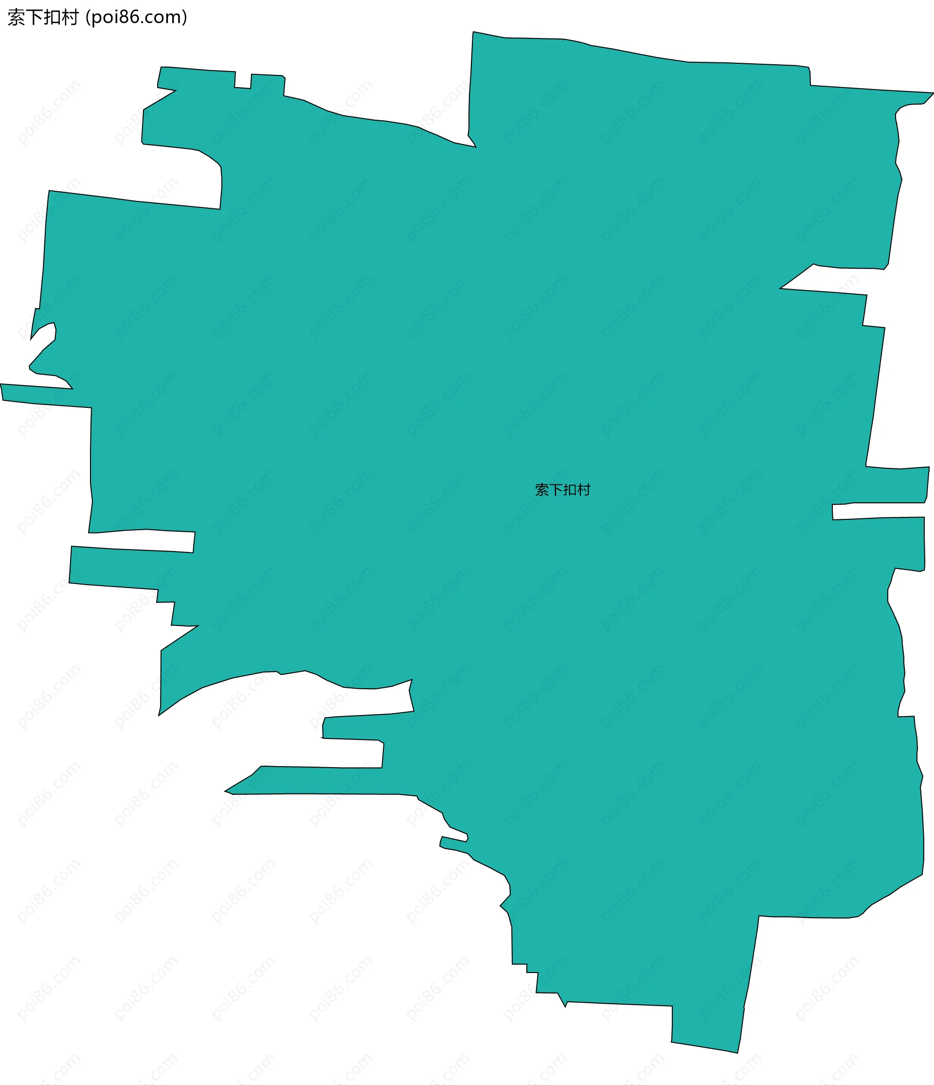 索下扣村边界地图