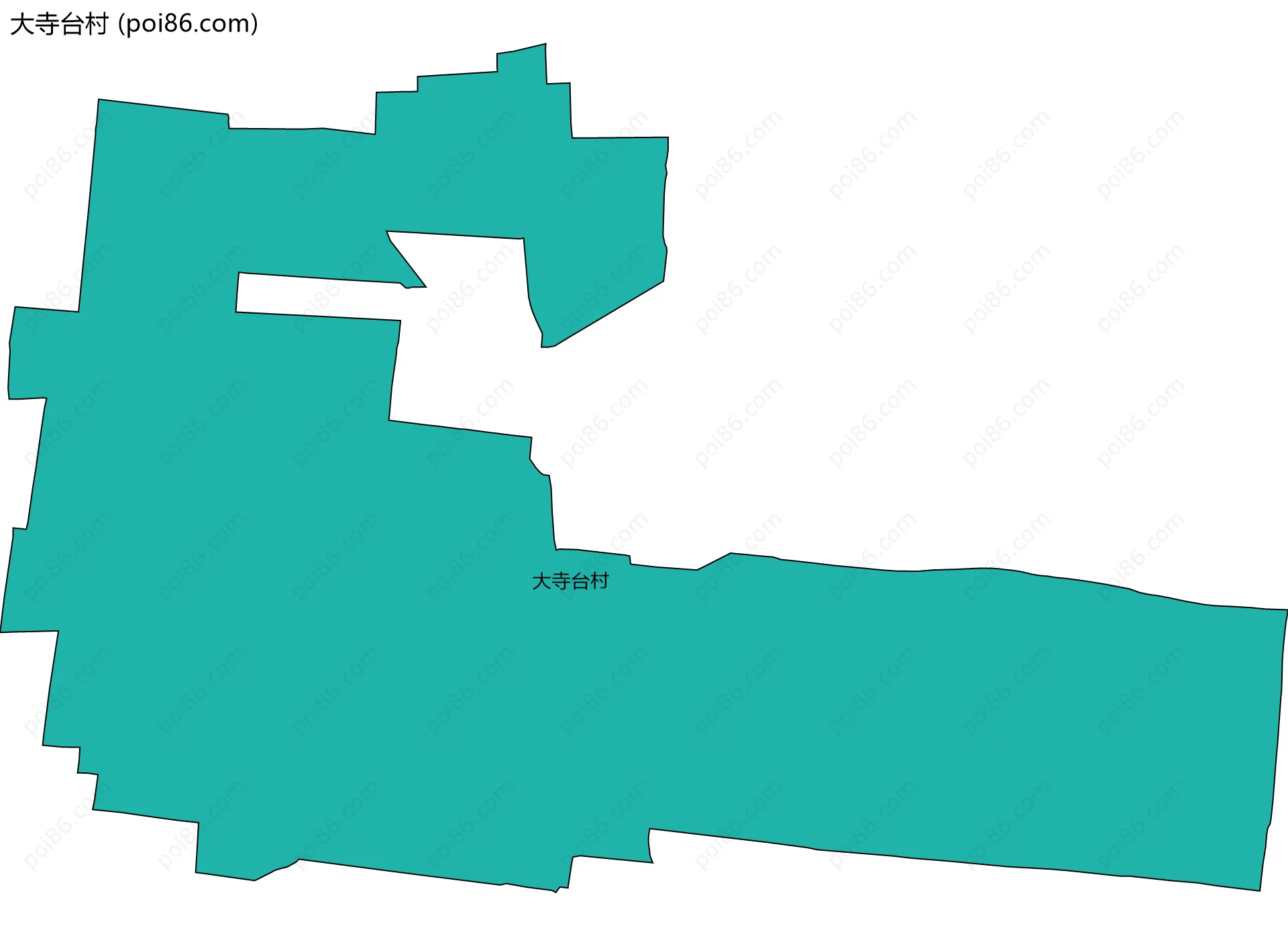 大寺台村边界地图