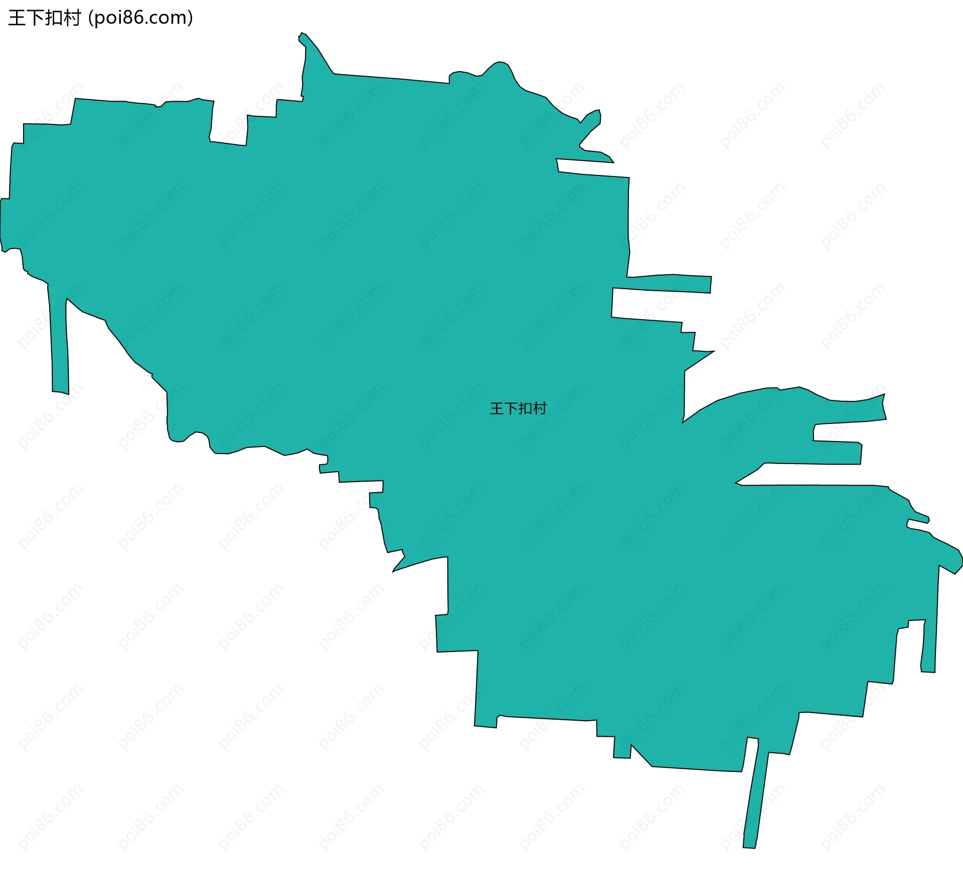 王下扣村边界地图