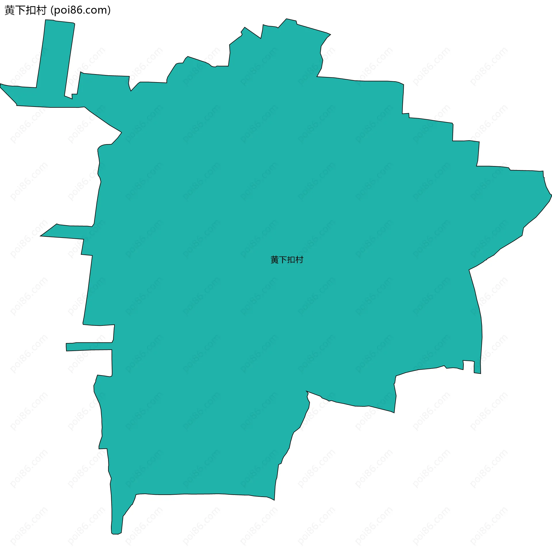 黄下扣村边界地图