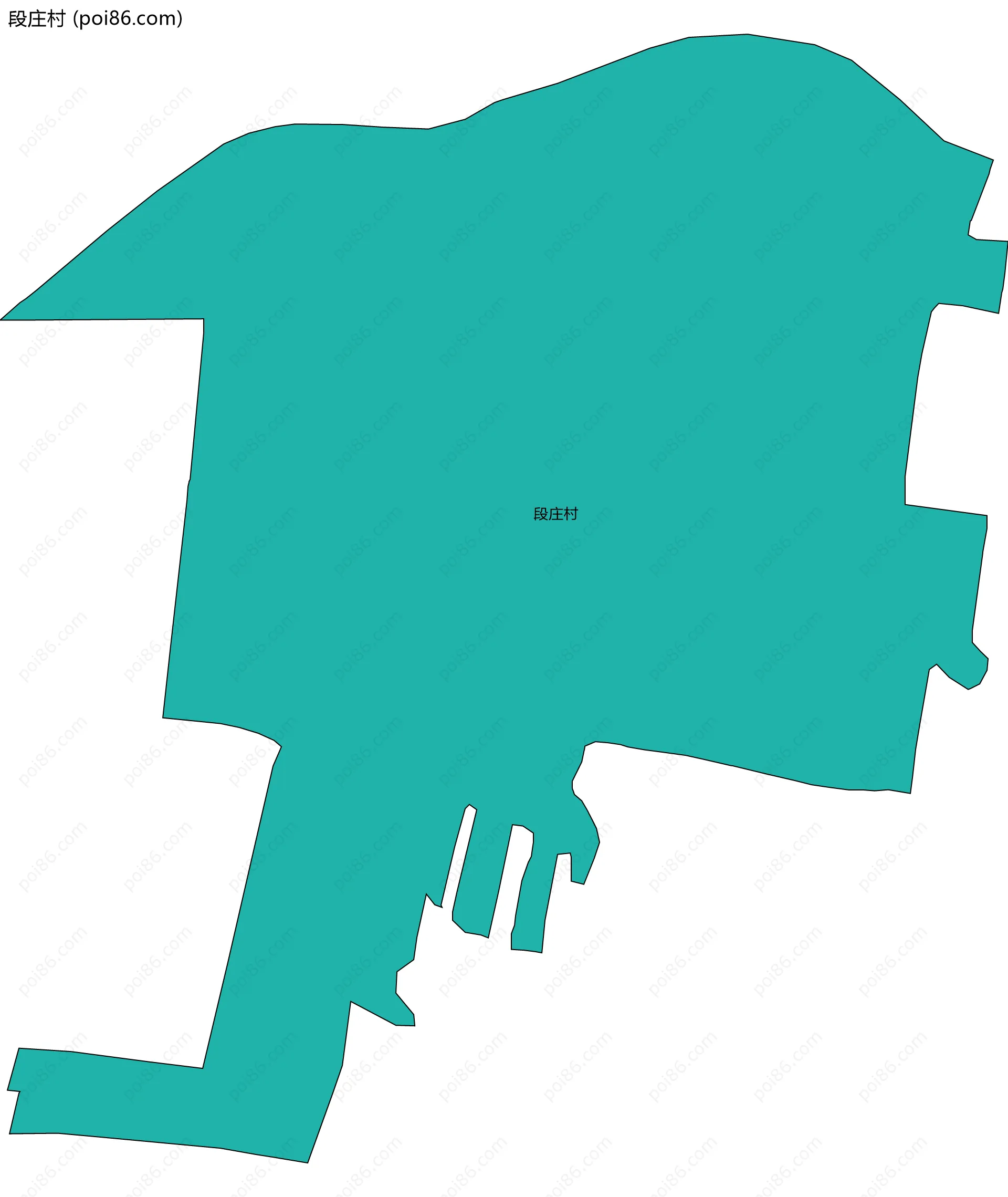 段庄村边界地图