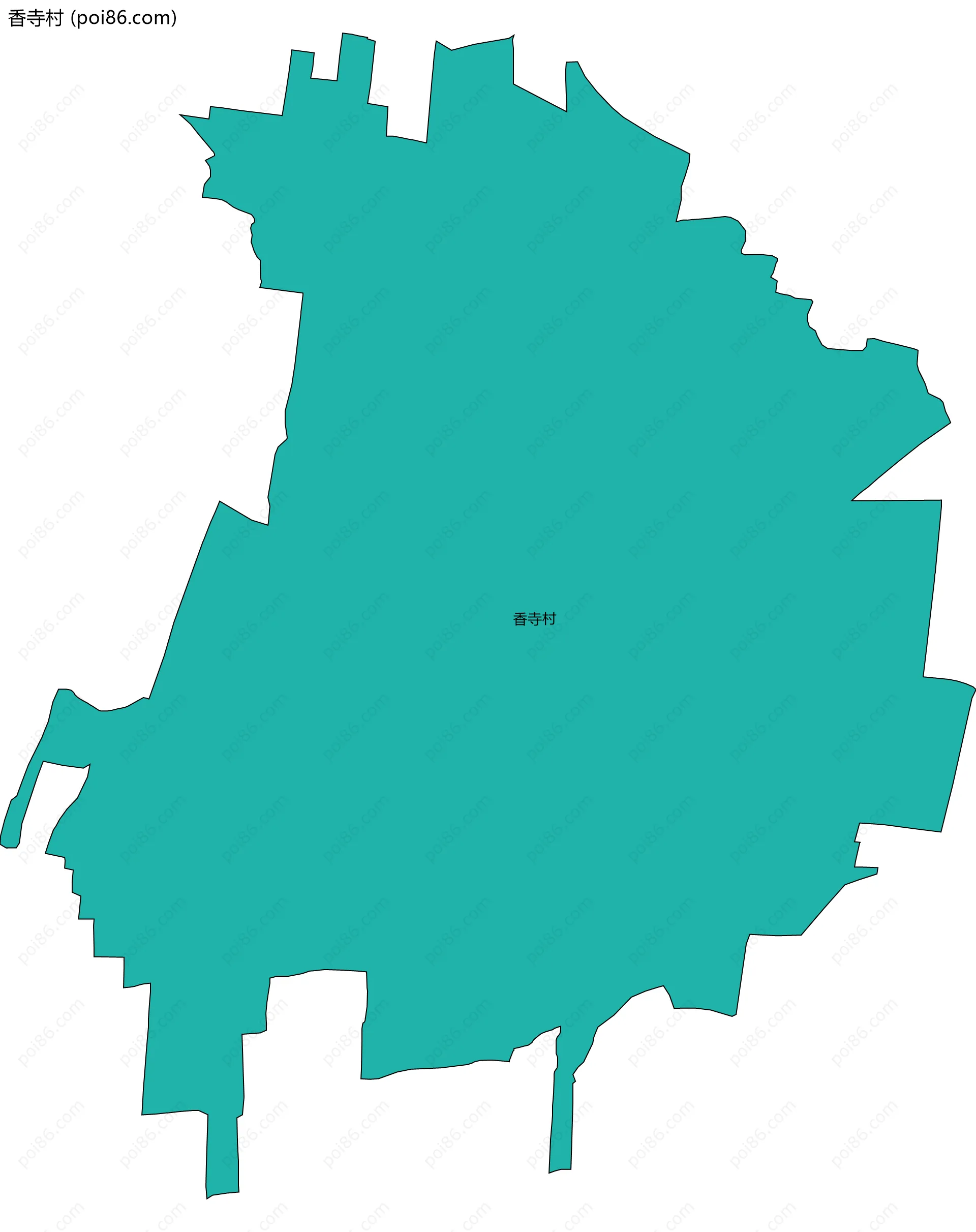 香寺村边界地图