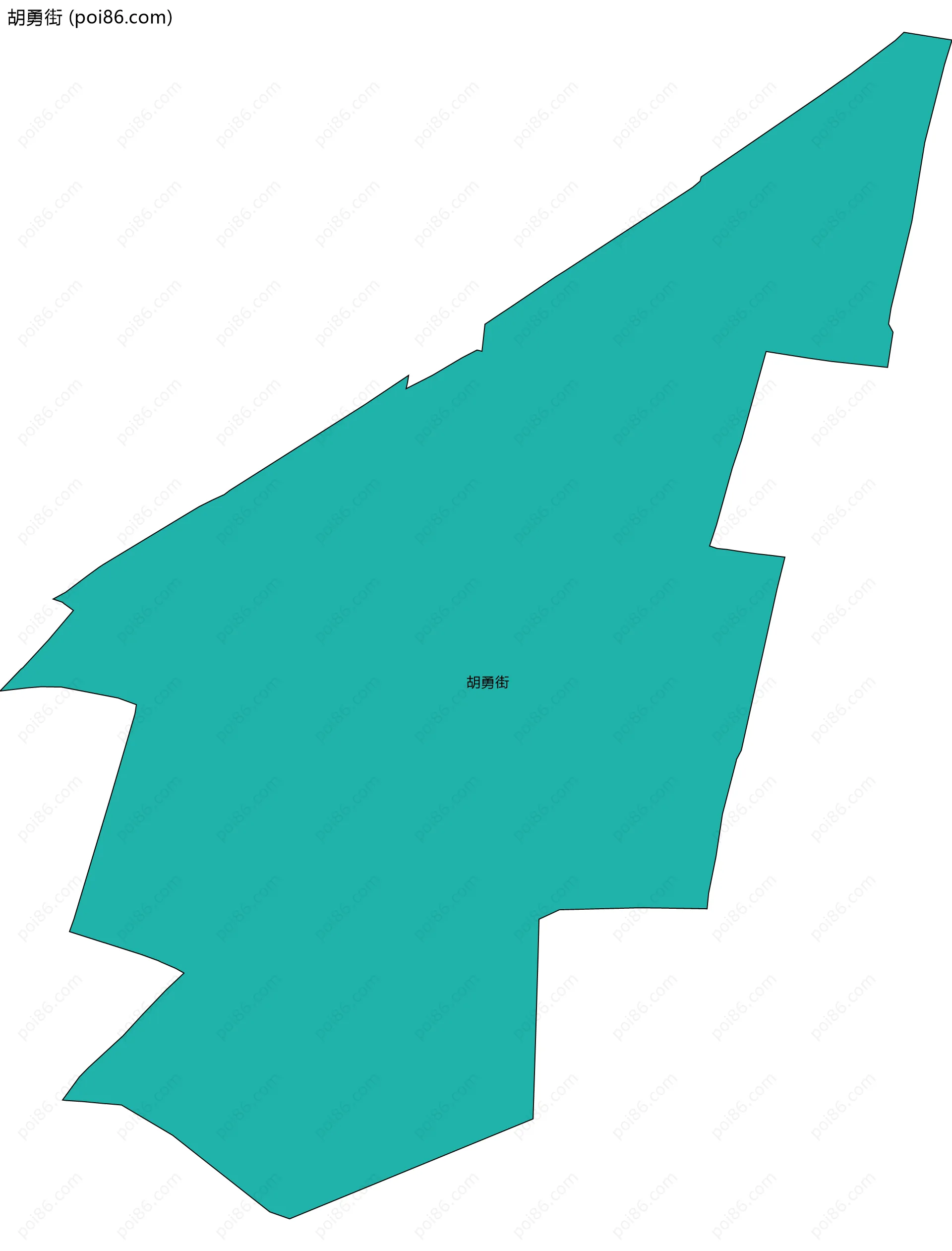 胡勇街边界地图