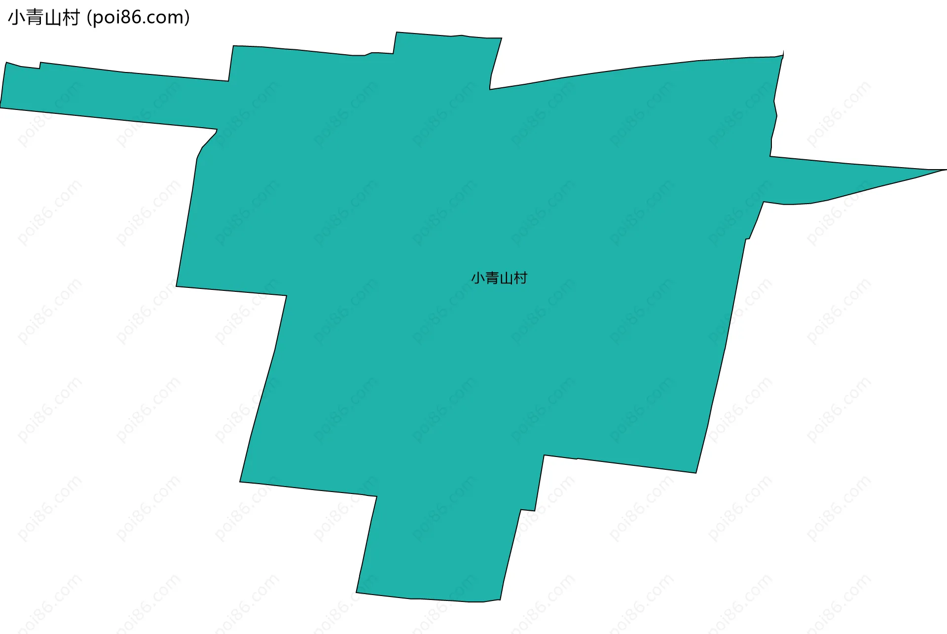 小青山村边界地图