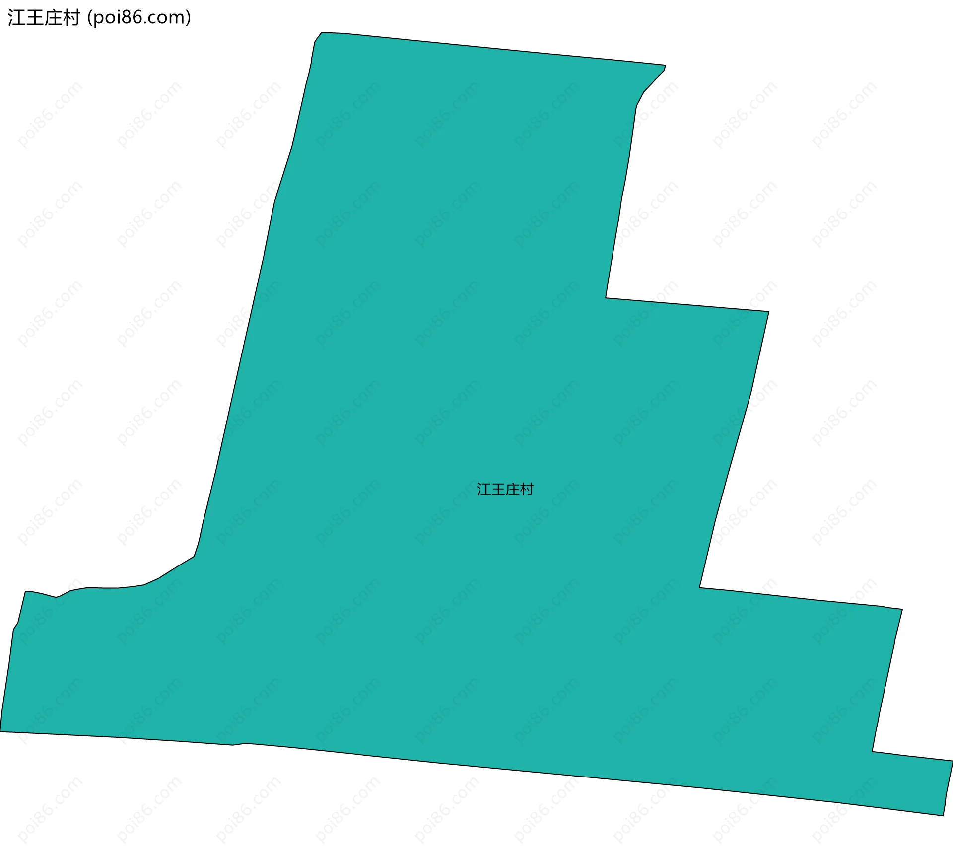 江王庄村边界地图