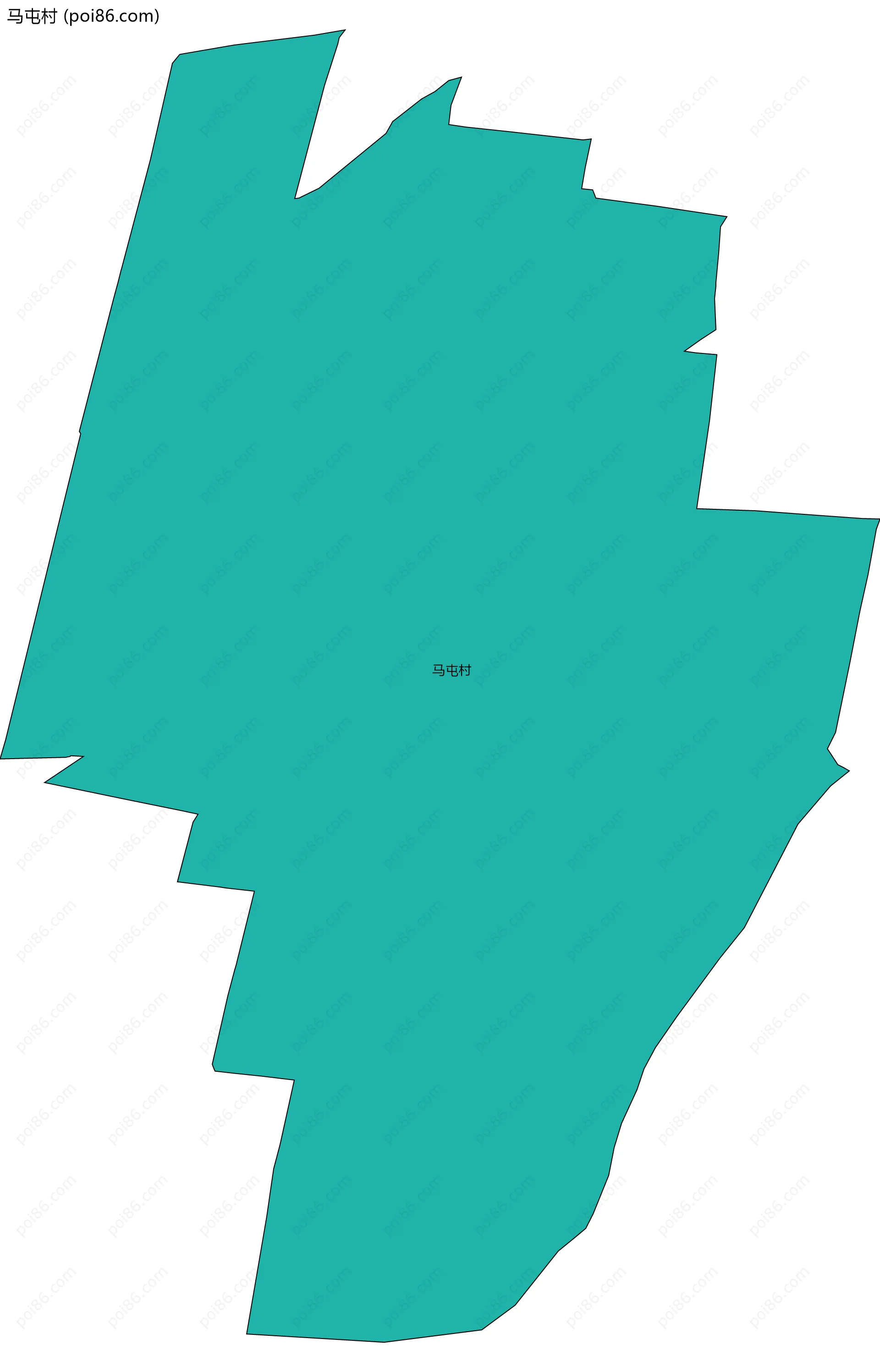 马屯村边界地图