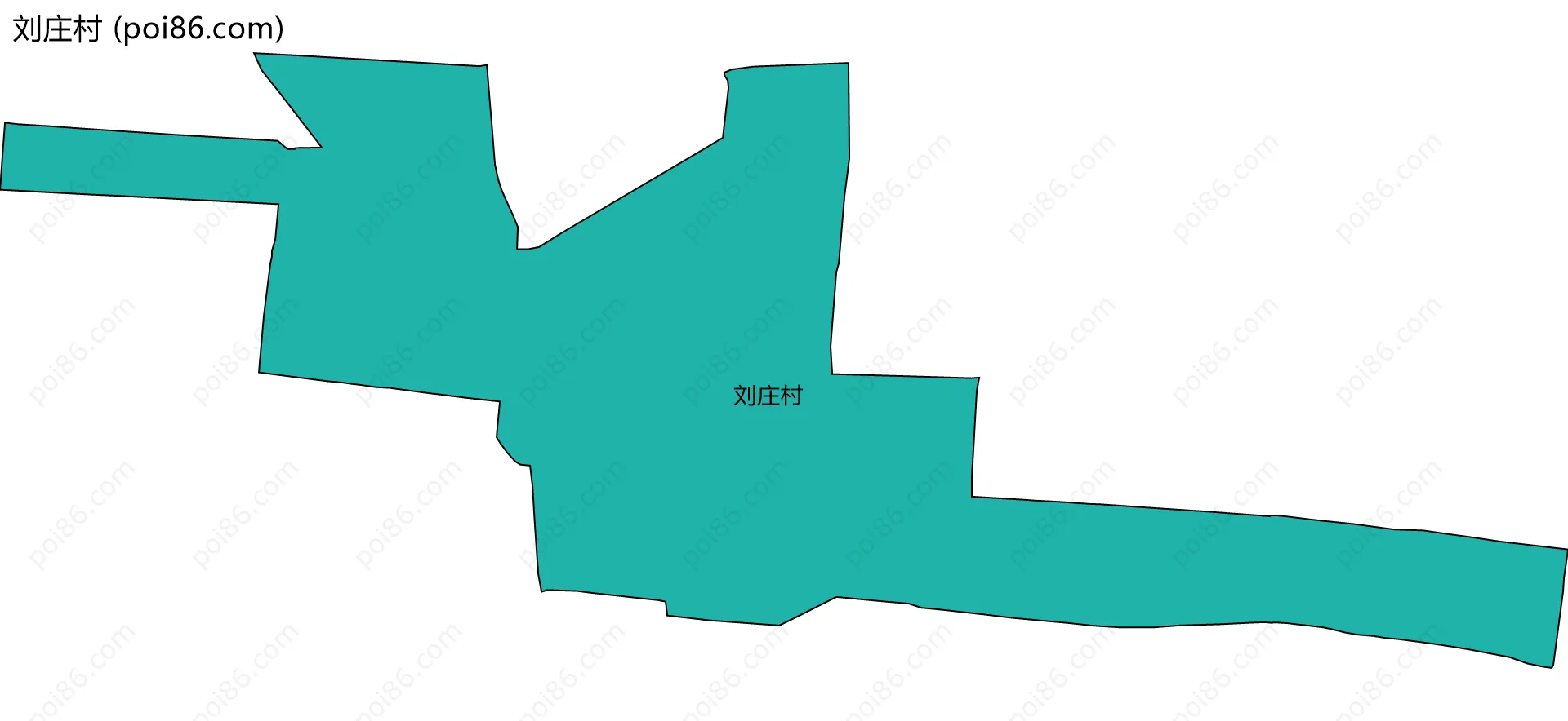 刘庄村边界地图