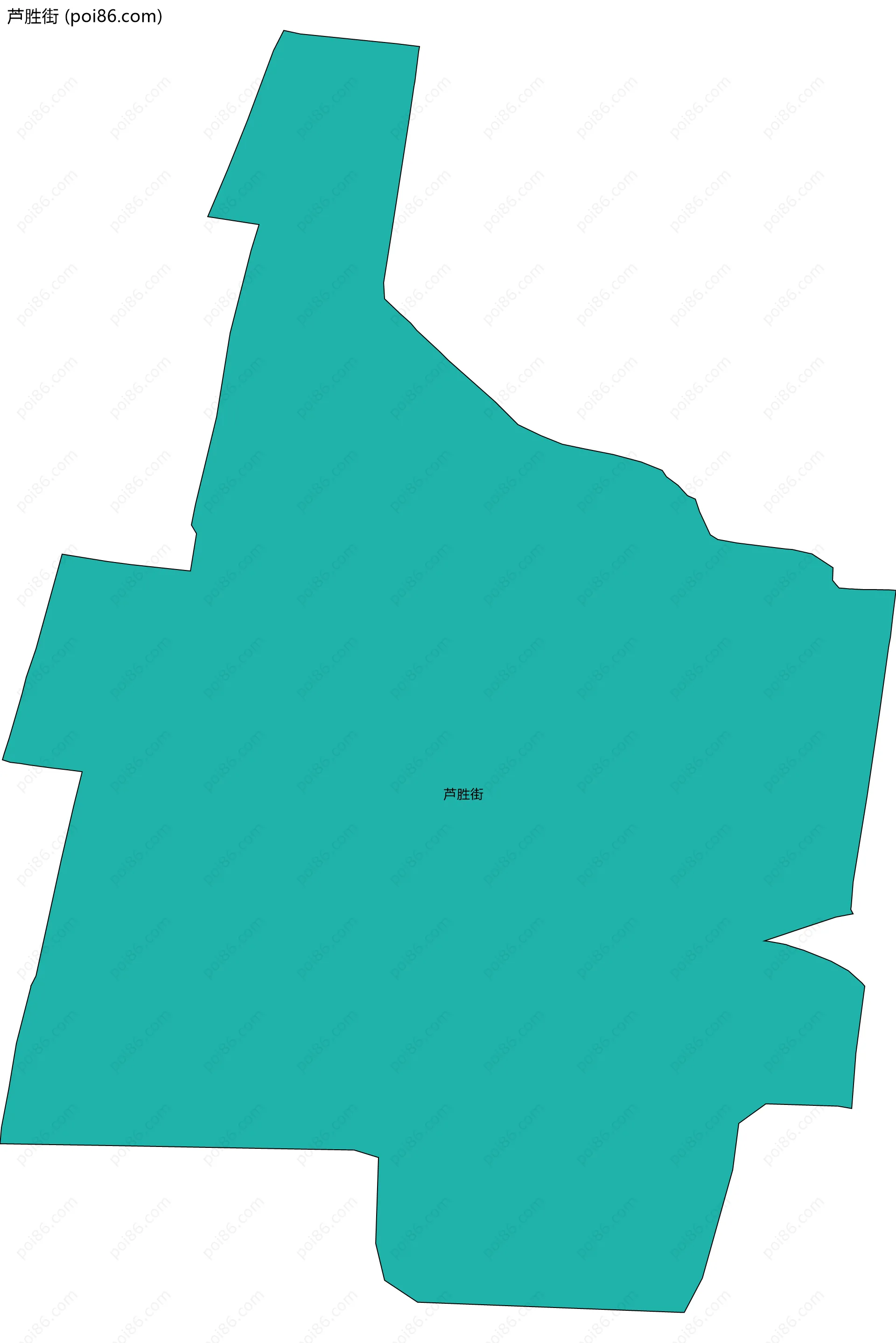 芦胜街边界地图