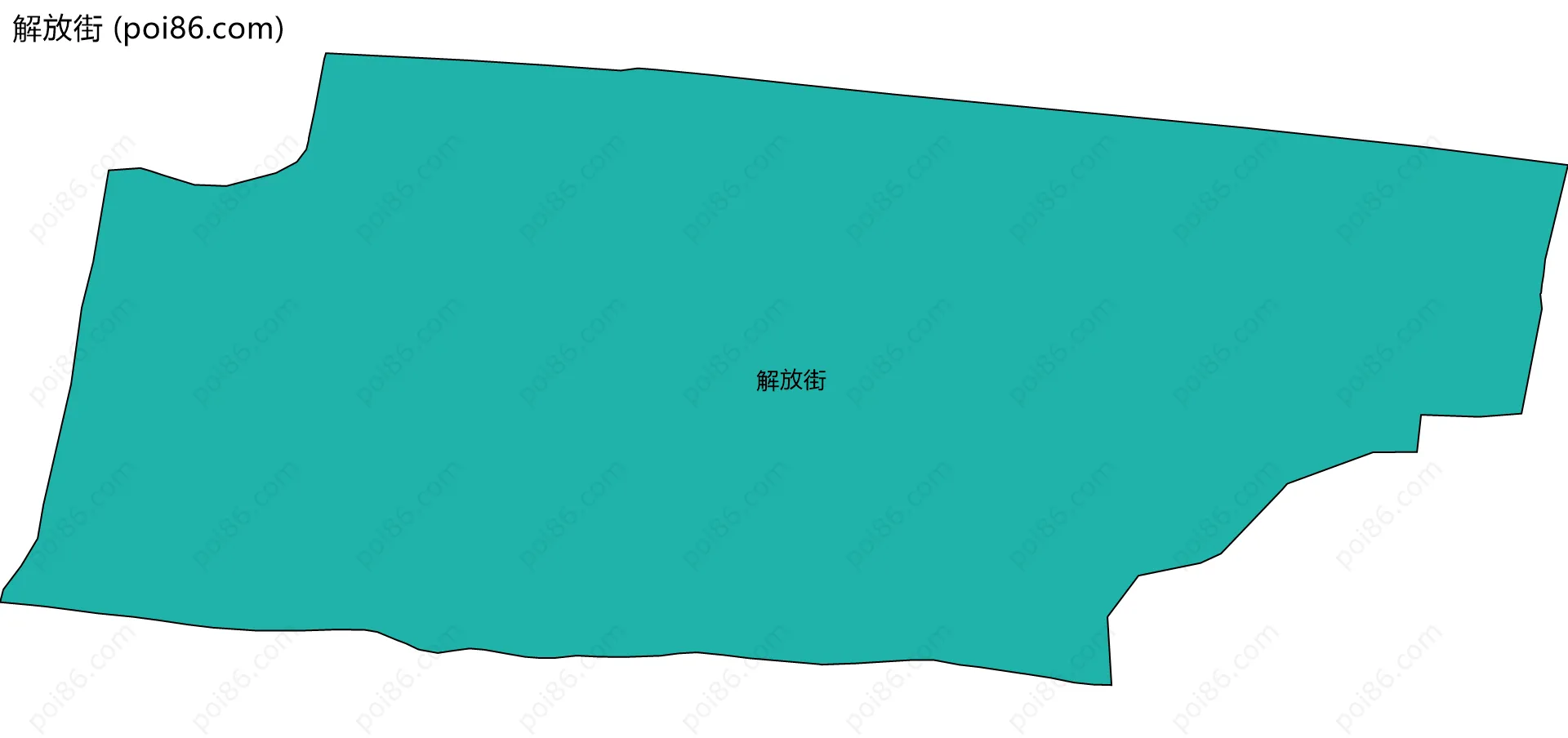 解放街边界地图