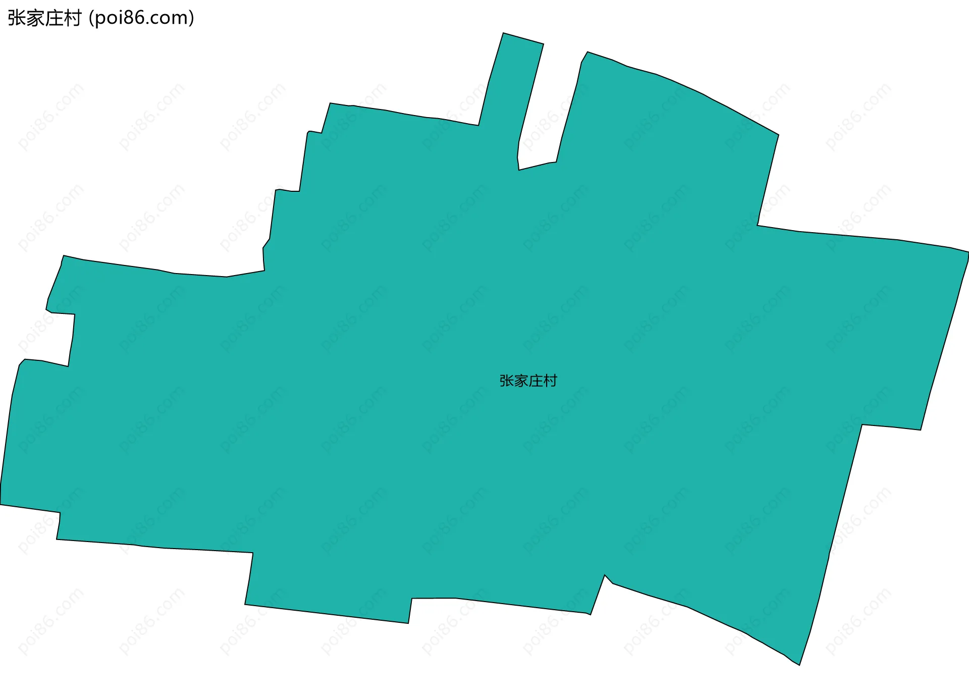 张家庄村边界地图
